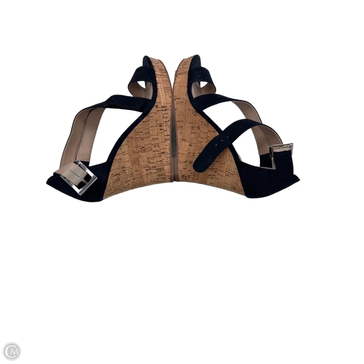 Sandals Heels Wedge By Charles By Charles David In Navy, Size: 7