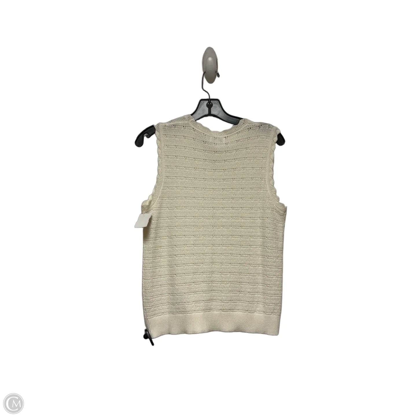 Top Sleeveless By J. Crew In Cream, Size: S