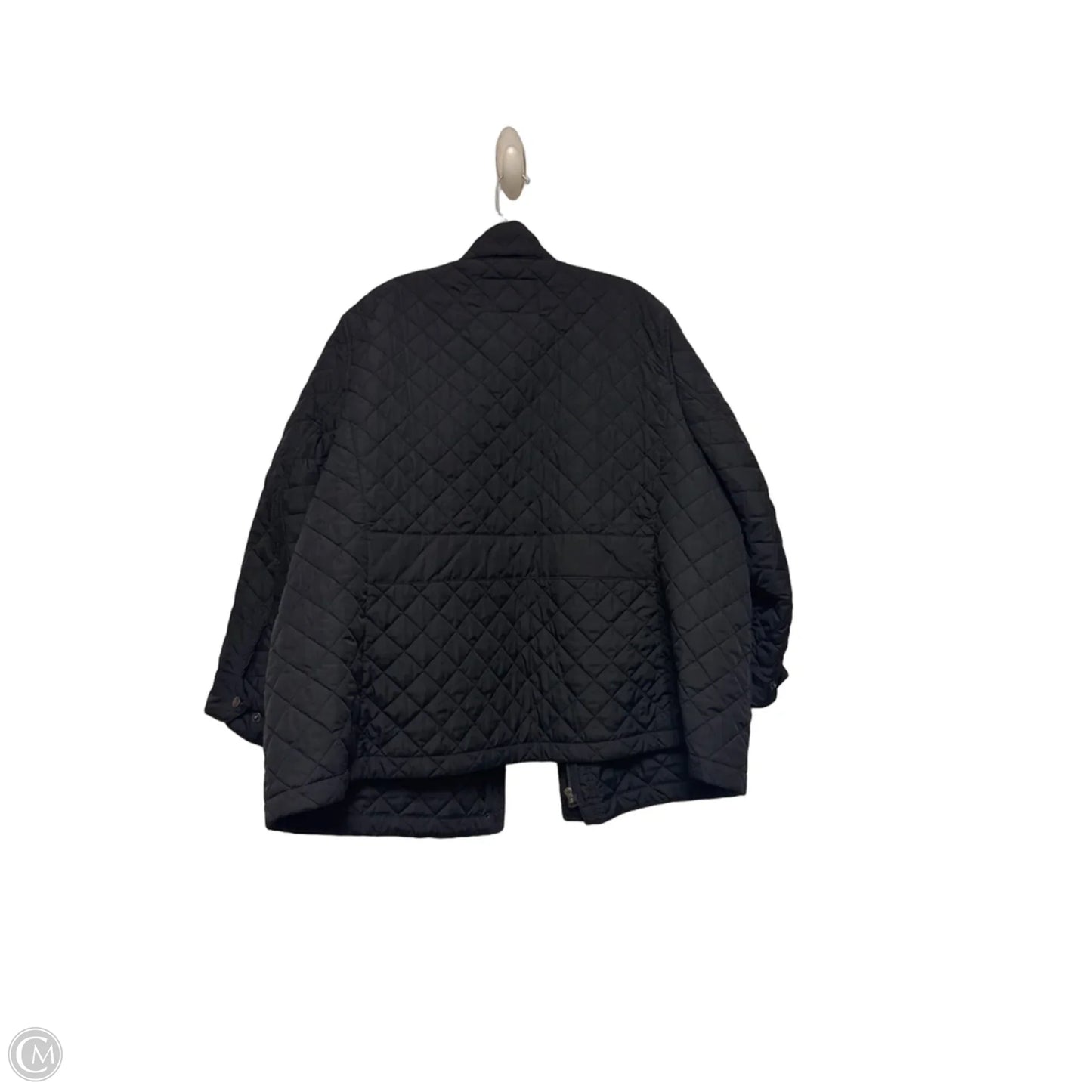 Jacket Puffer & Quilted By Lands End In Black, Size: 2x