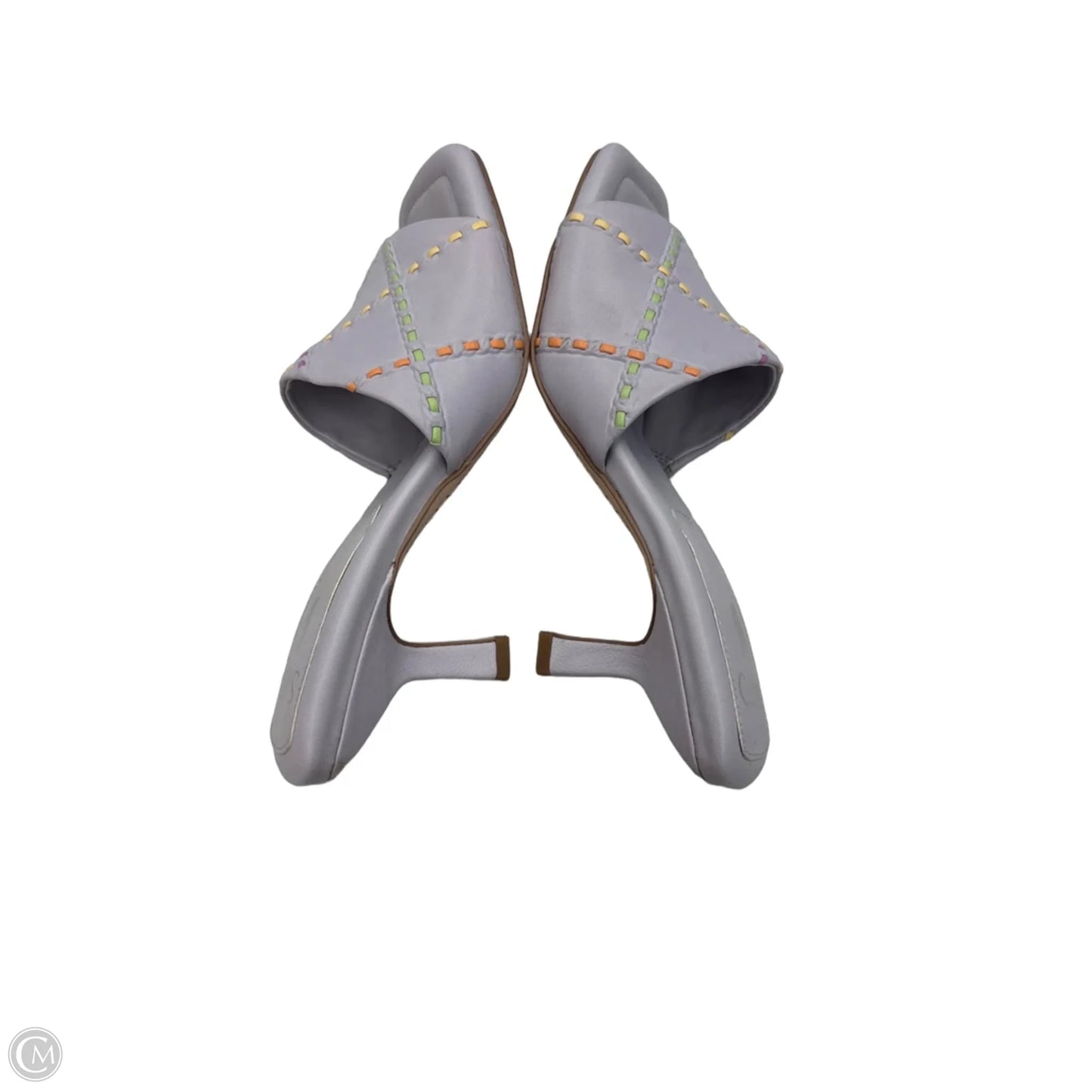 Sandals Heels Kitten By Sarto In Purple, Size: 8