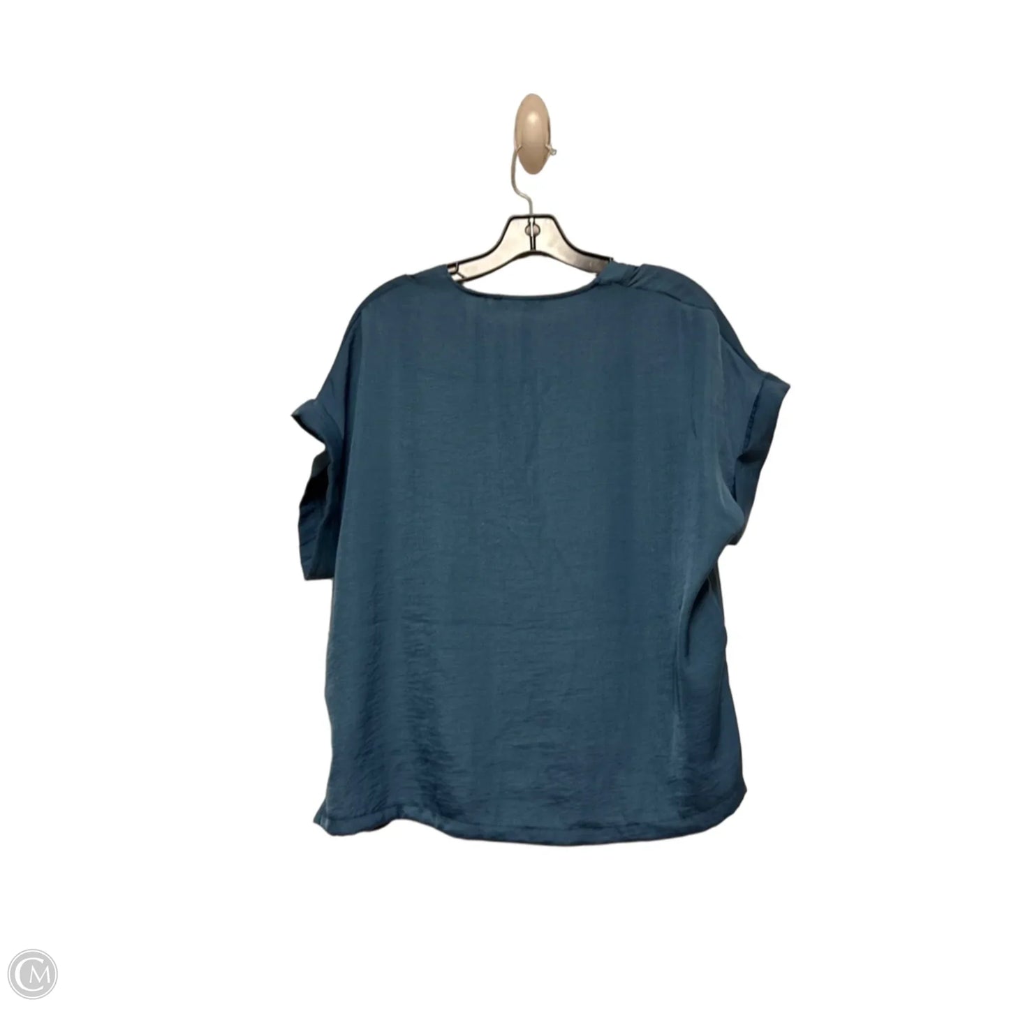 Top Short Sleeve By Primark In Blue, Size: M