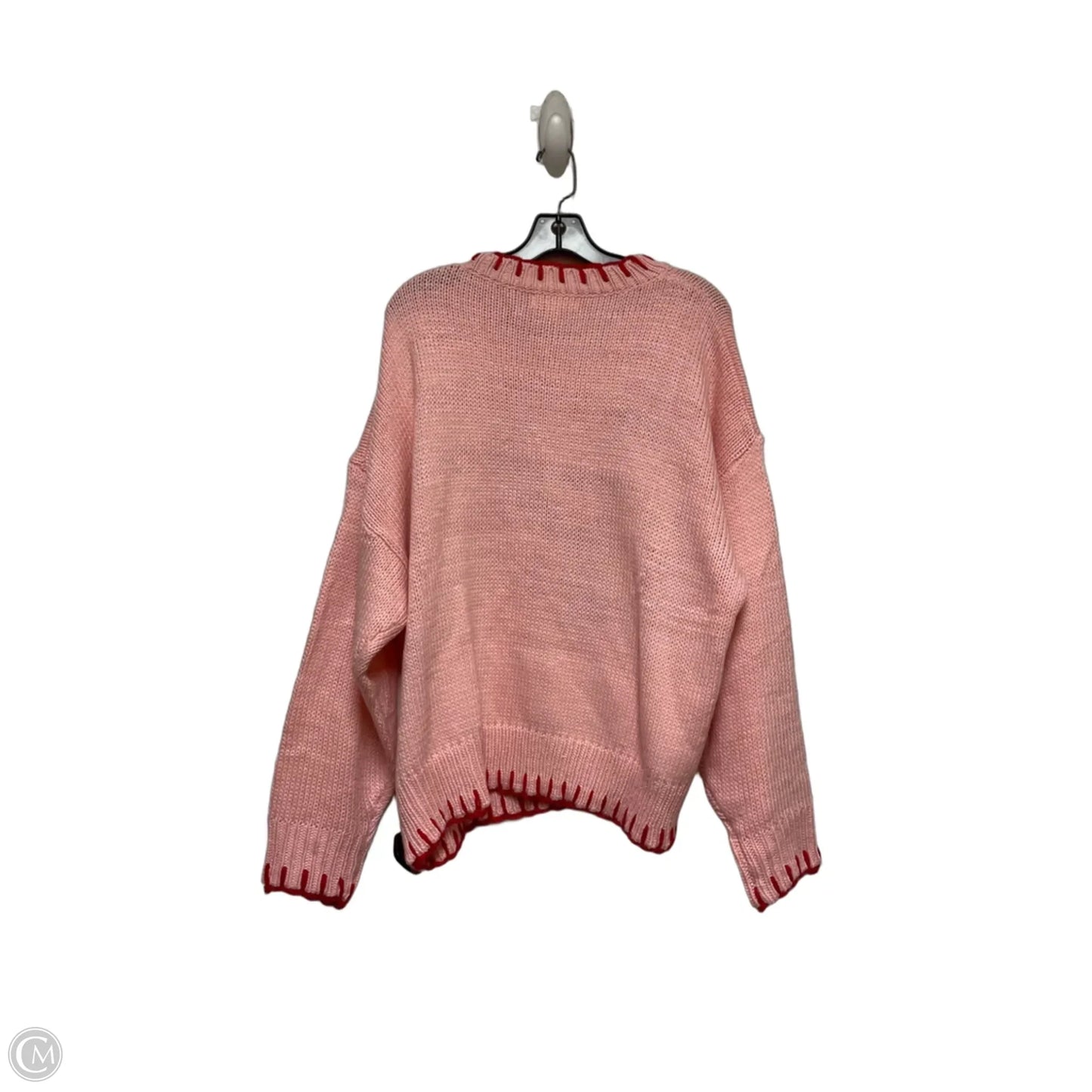 Sweater By Clothes Mentor In Pink, Size: L
