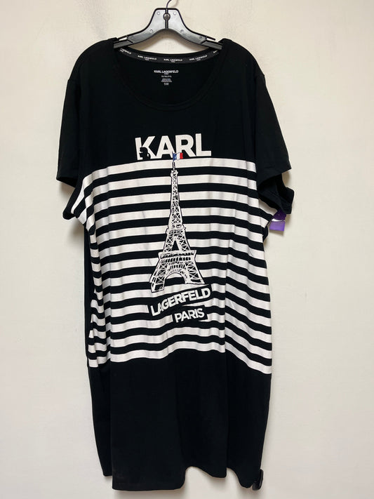 Dress Casual Midi By Karl Lagerfeld  Size: 3x