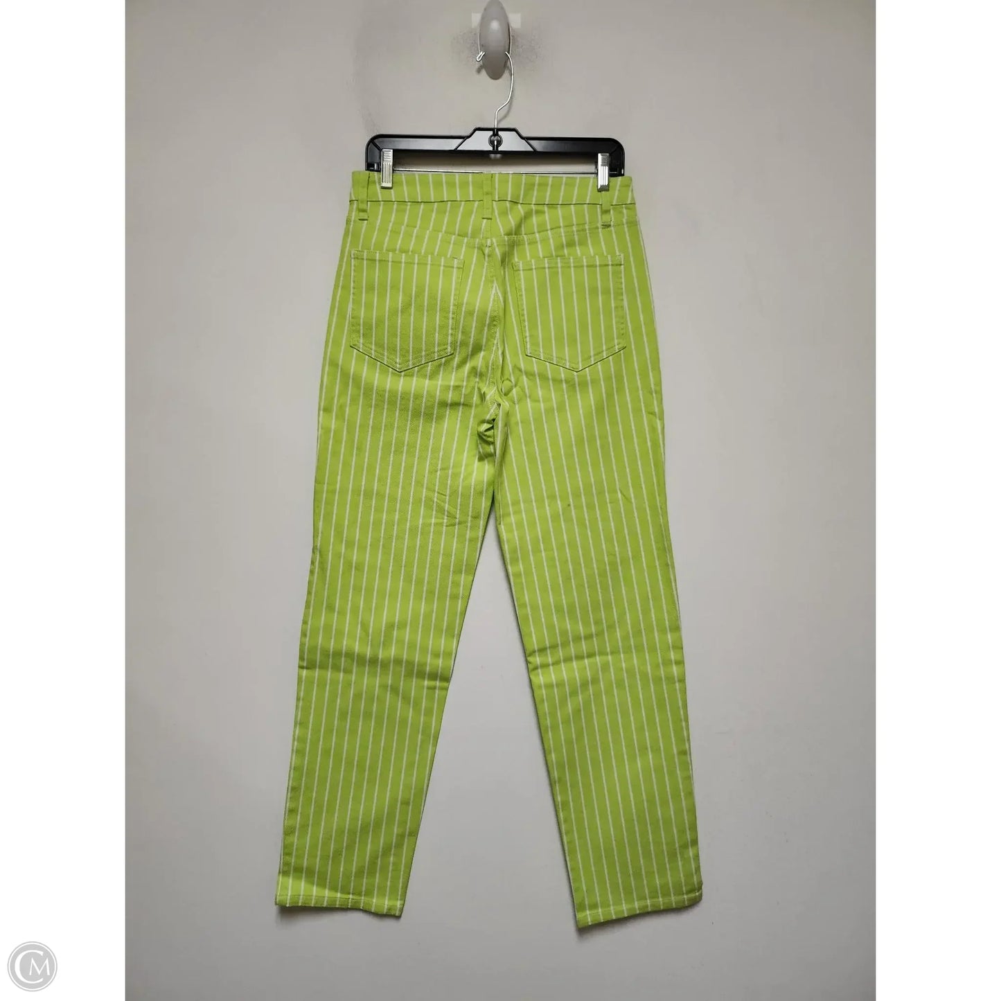 Jeans Straight By Target-designer In Striped Pattern, Size: 4