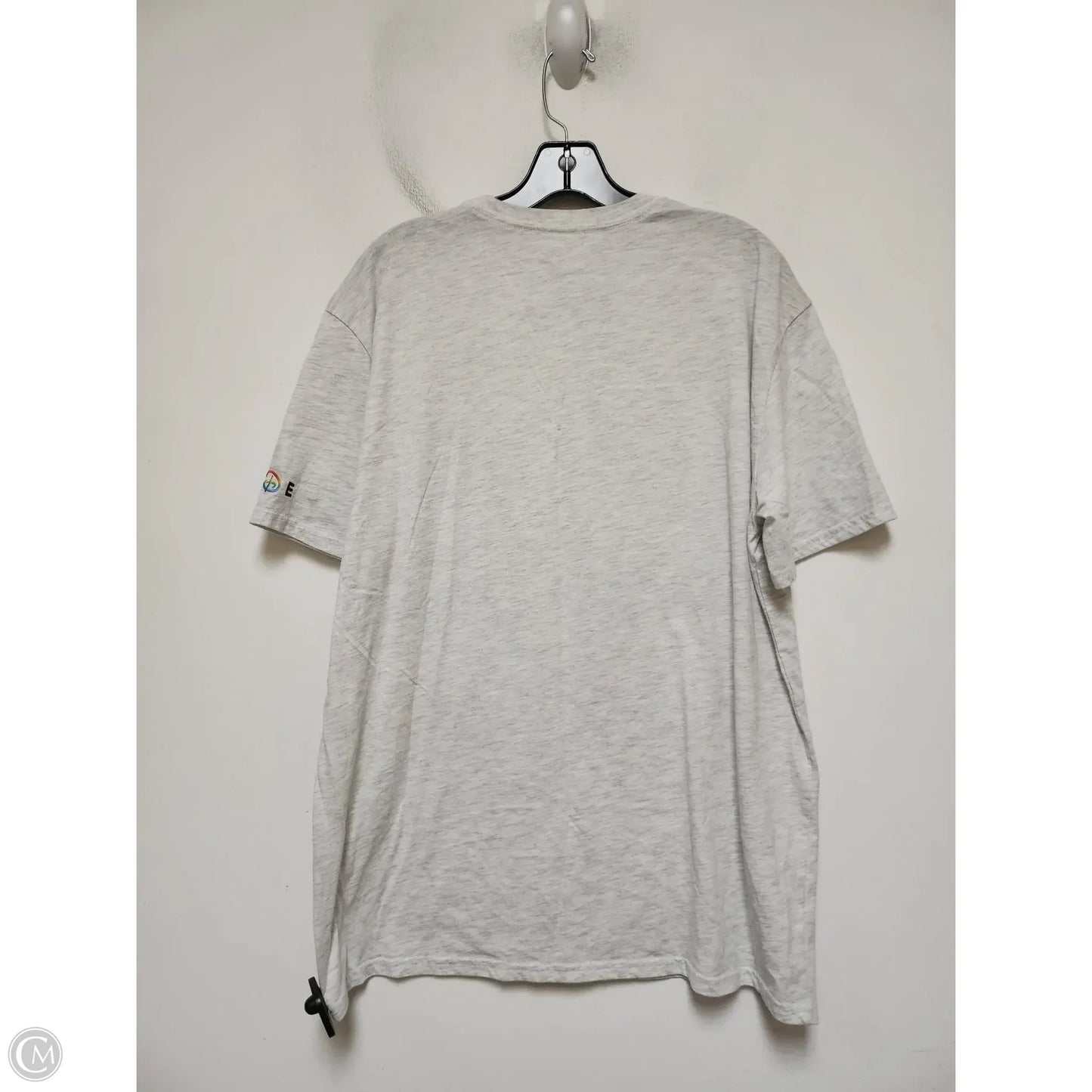 Top Short Sleeve Basic By Walt Disney In Rainbow Print, Size: L