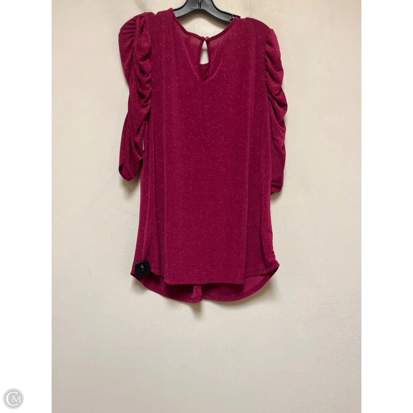 Top Short Sleeve By Clothes Mentor In Pink, Size: Xl