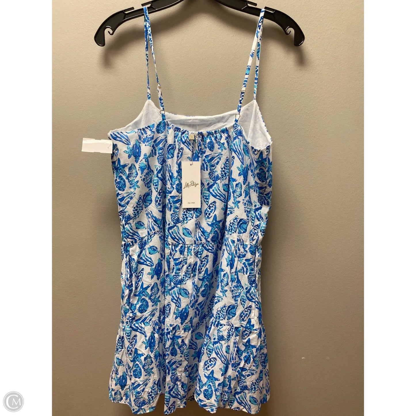 Dress Designer By Lilly Pulitzer In Blue & White, Size: M