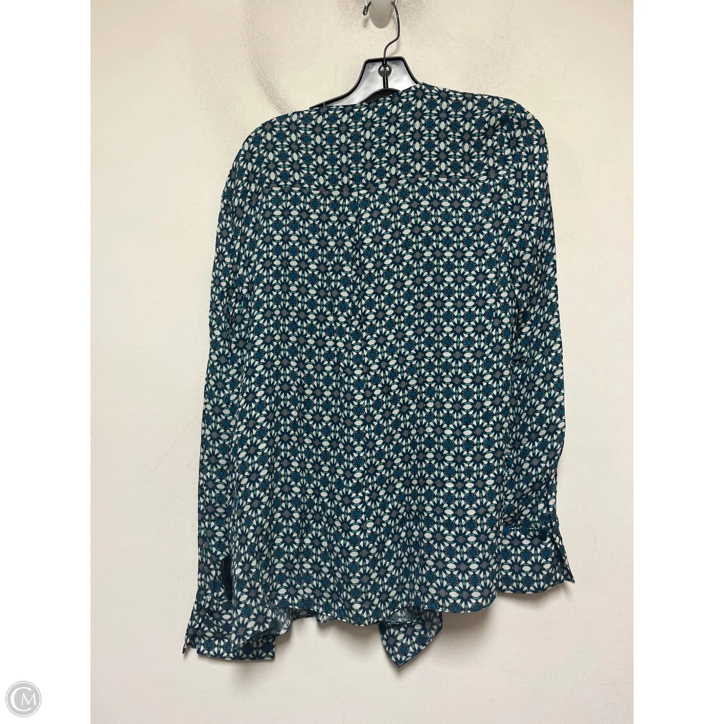 Top Long Sleeve By Elie Tahari In Geometric Pattern, Size: L