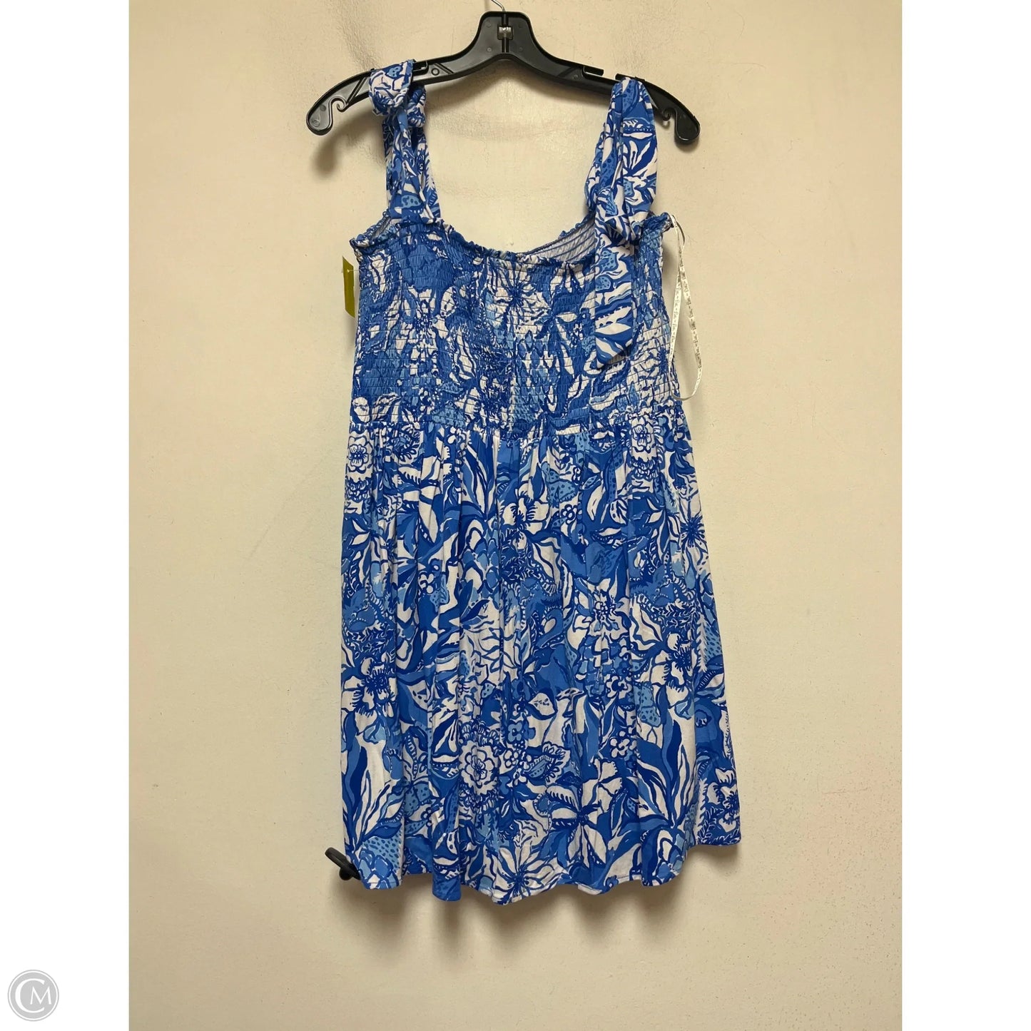 Romper Designer By Lilly Pulitzer In Blue & White, Size: Xl