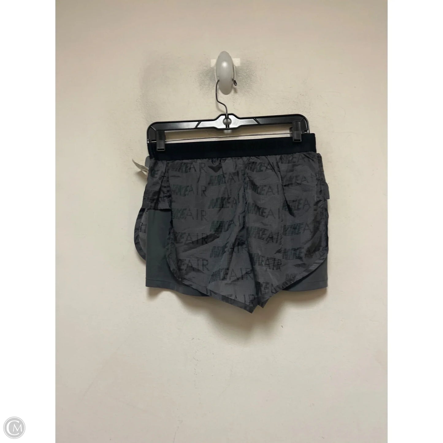 Athletic Shorts By Nike Apparel In Black & Grey, Size: M