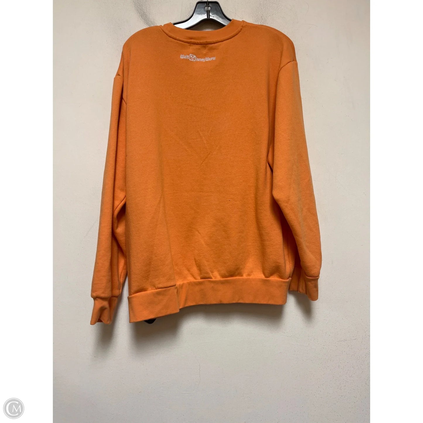 Sweatshirt Crewneck By Disney In Orange, Size: M