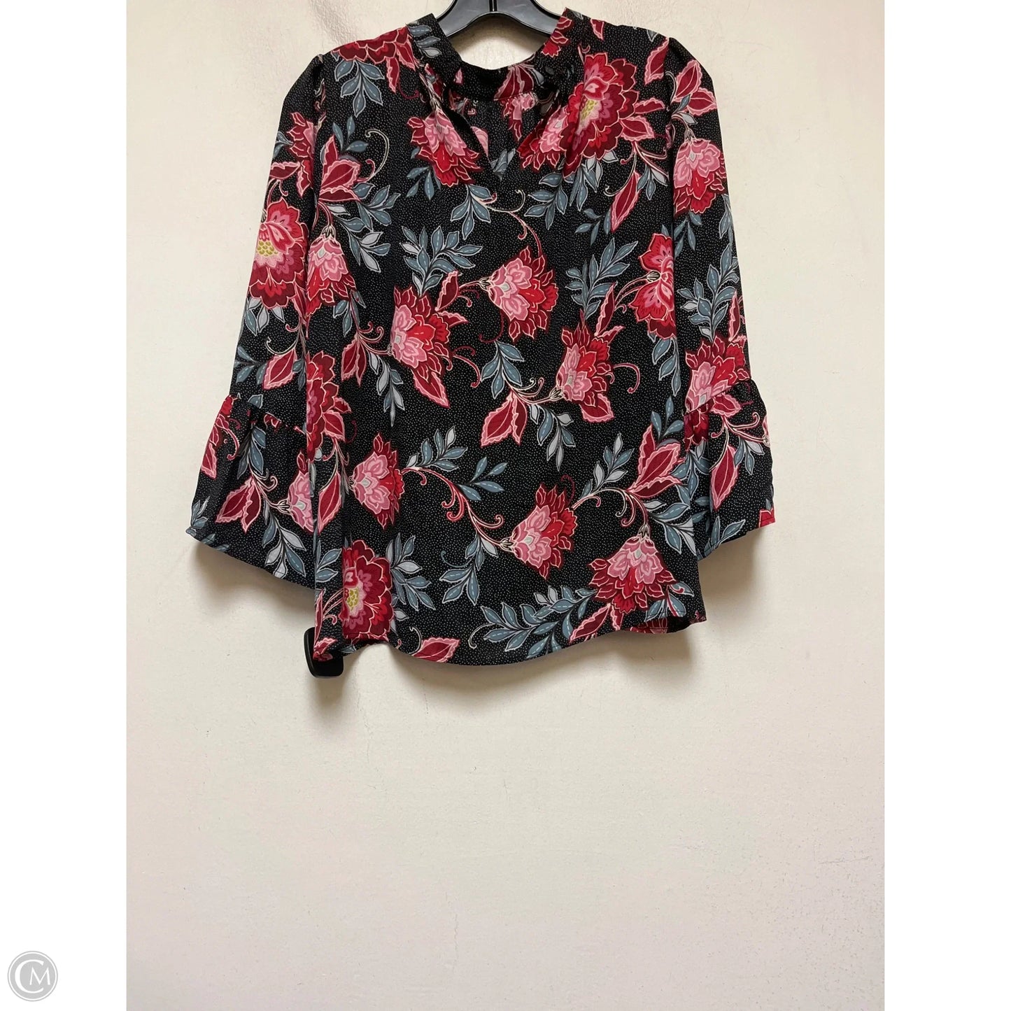 Top Long Sleeve By Loft In Floral Print, Size: Xs