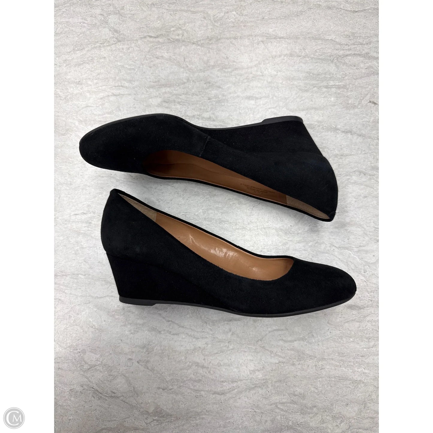 Shoes Heels Wedge By Talbots In Black, Size: 7.5