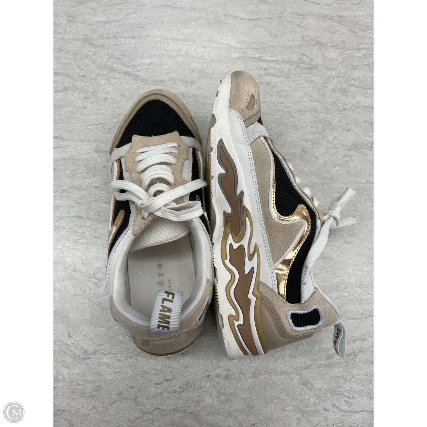 Shoes Designer By Sandro In Black & Tan, Size: 5.5