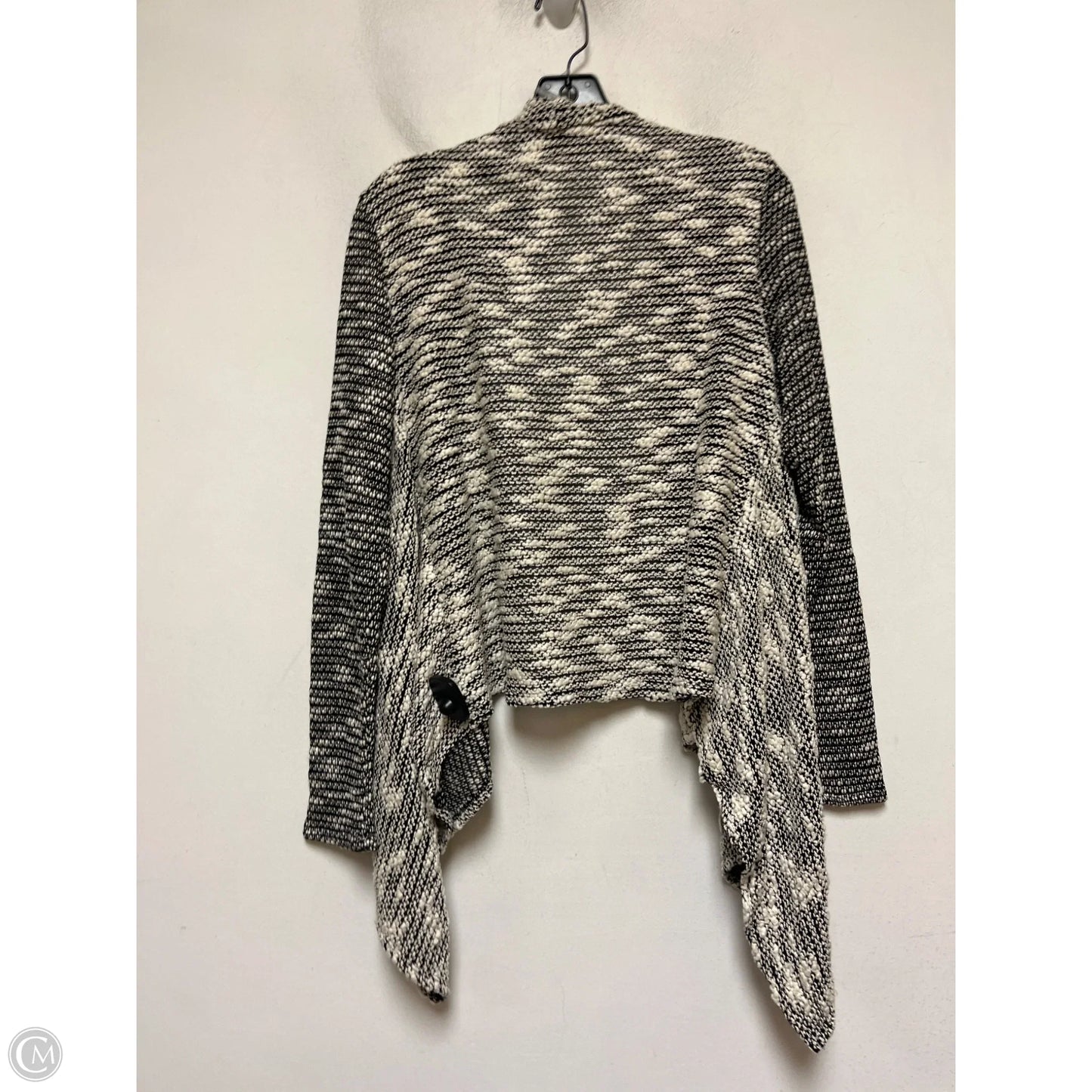 Cardigan By Chelsea And Theodore In Black & Cream, Size: M