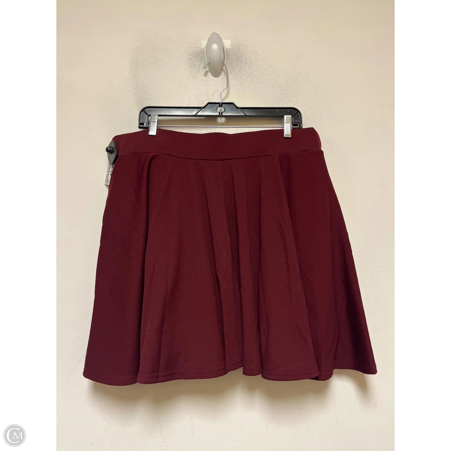 Skort By Clothes Mentor In Maroon, Size: 22