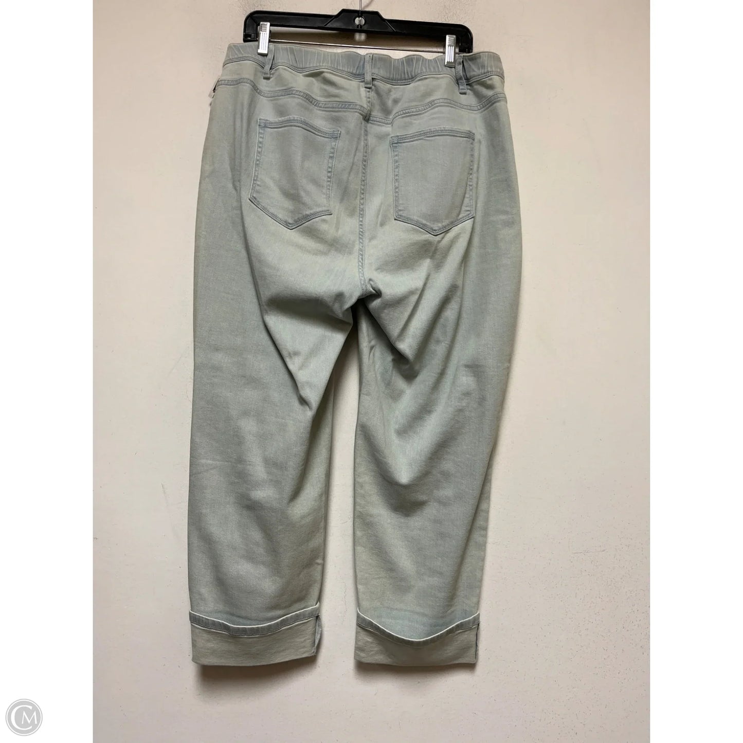 Jeans Cropped By J. Jill In Blue Denim, Size: 16