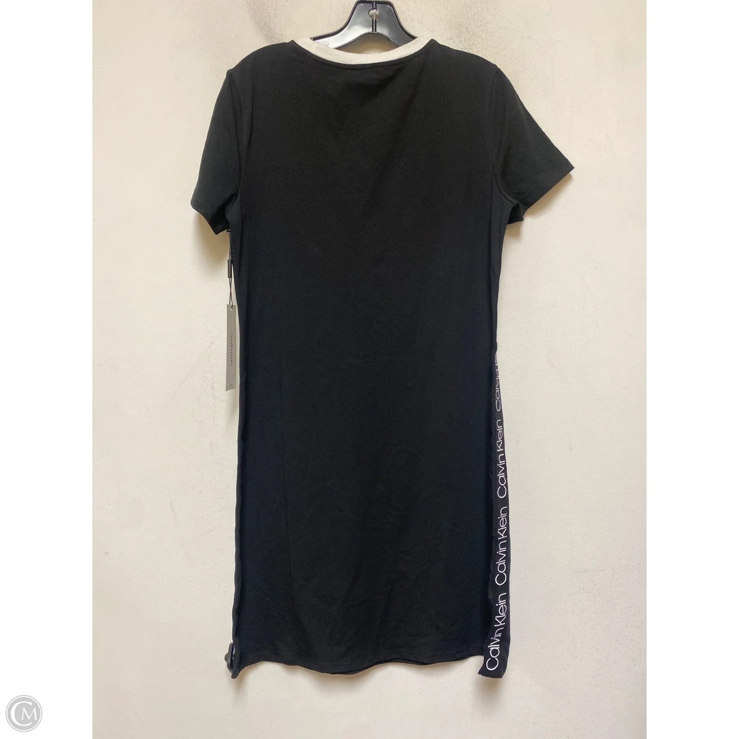 Dress Casual Short By Calvin Klein In Black & White, Size: M