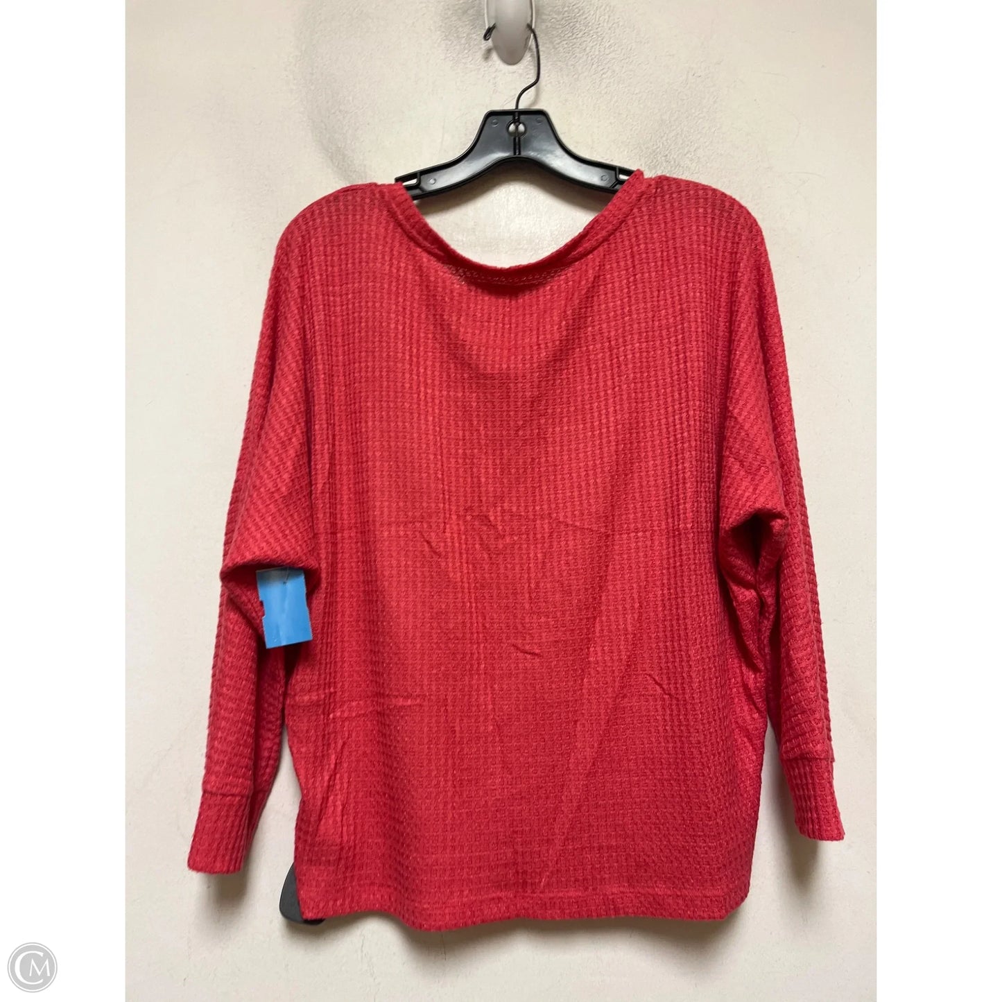 Top Long Sleeve By Anthropologie In Coral, Size: S