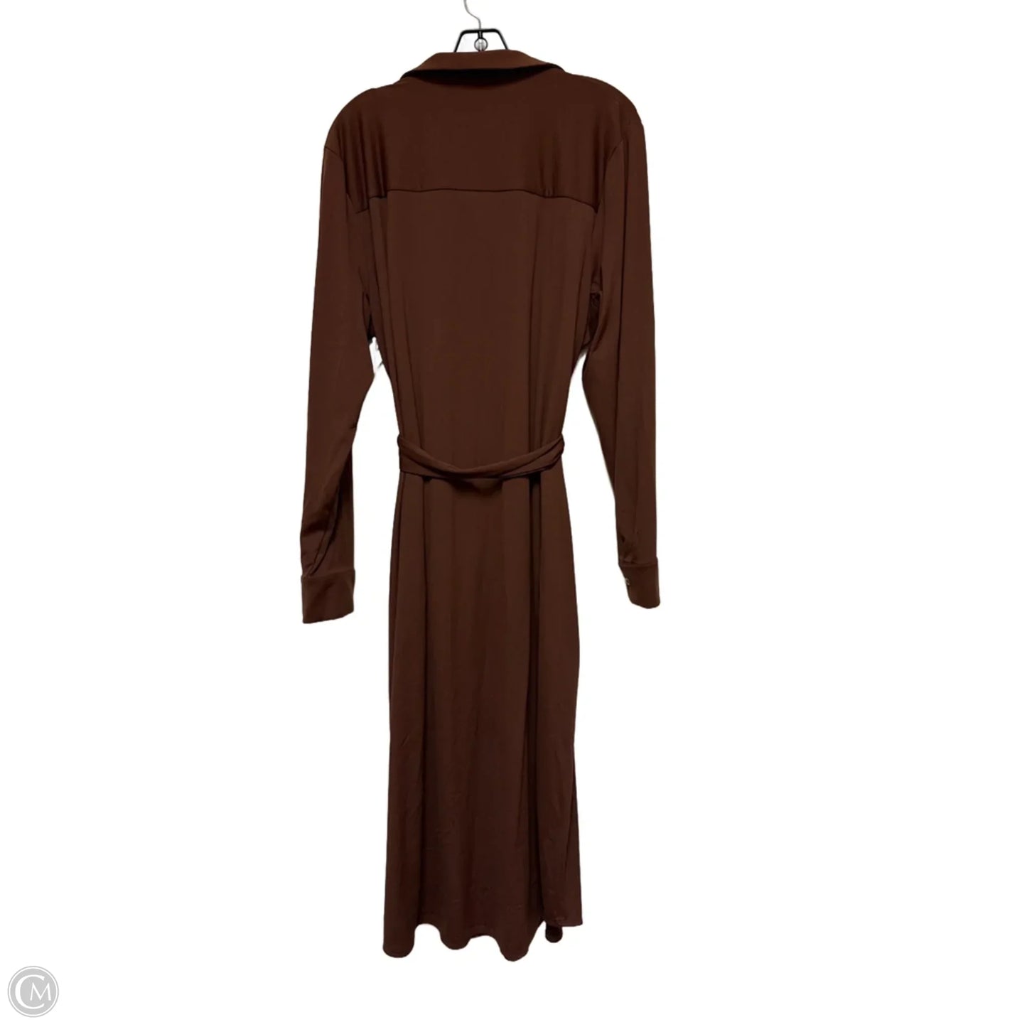 Dress Casual Midi By Worthington In Brown, Size: Xl