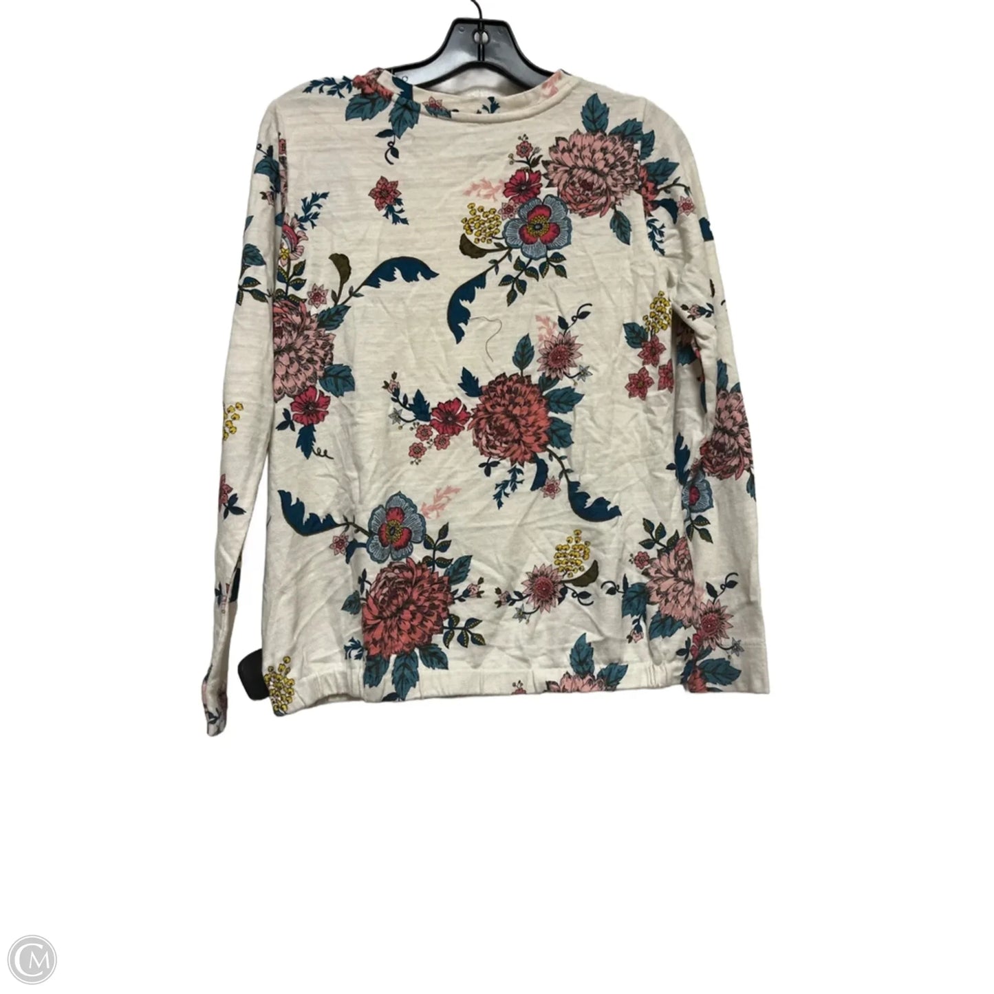 Top Long Sleeve By Loft In Floral Print, Size: Xs
