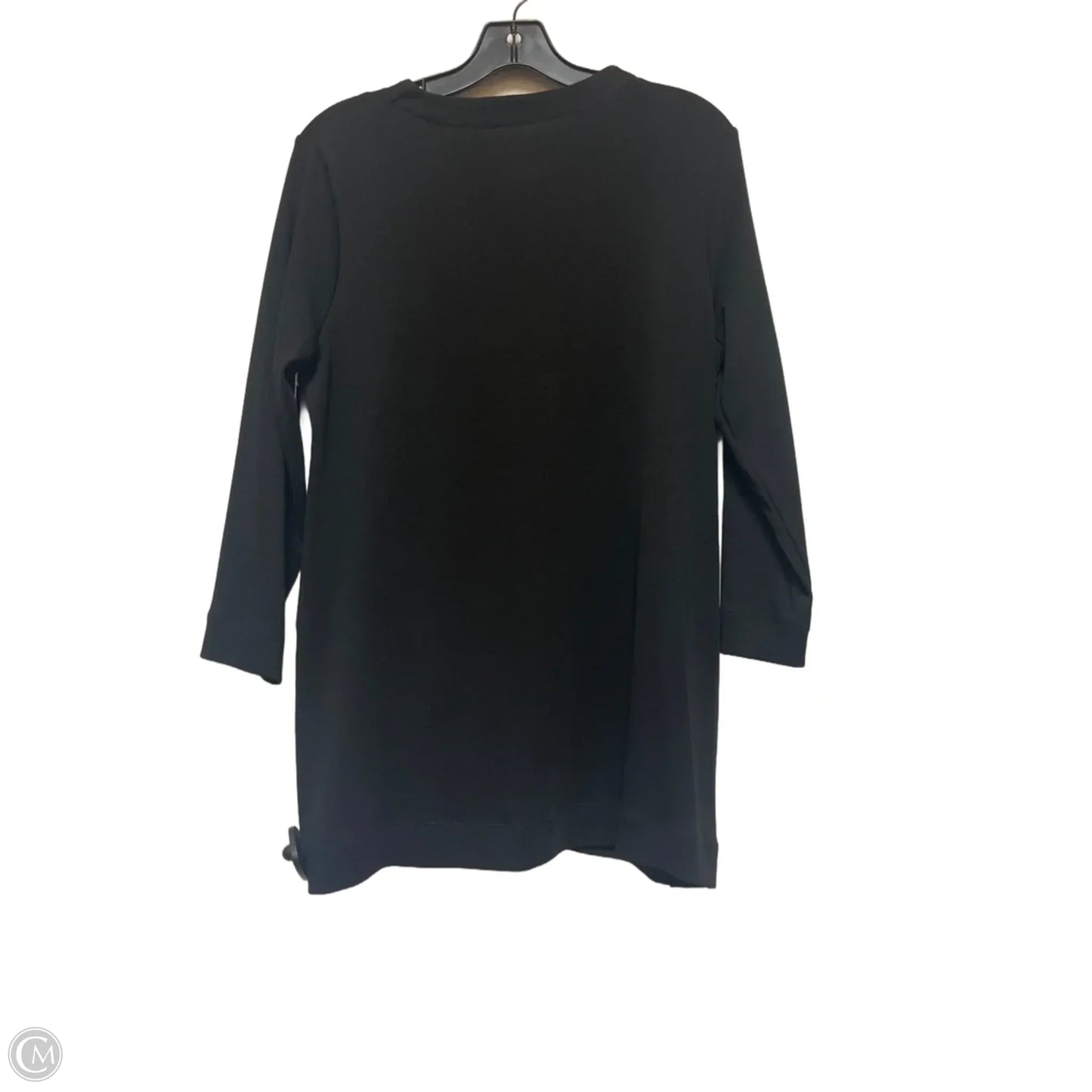 Top Long Sleeve By Chicos In Black, Size: M