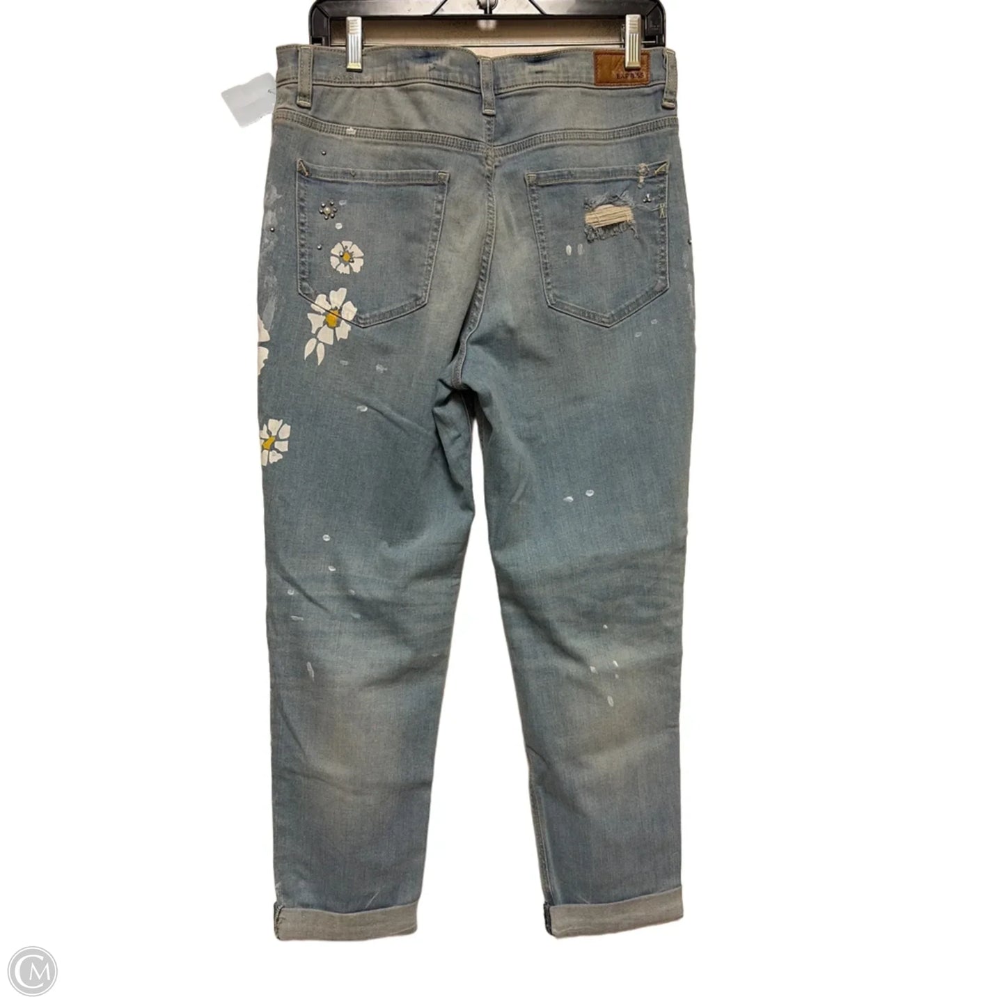 Jeans Boyfriend By Express In Blue Denim, Size: 8