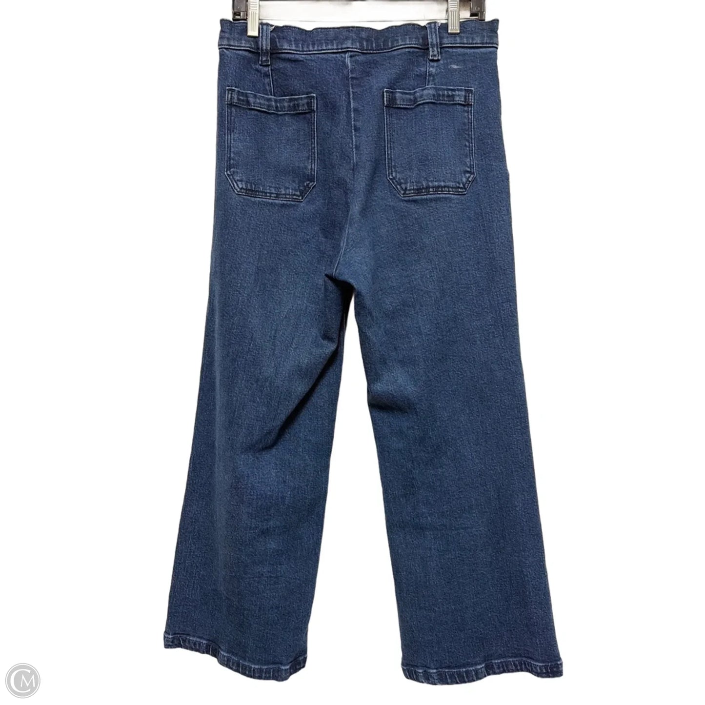 Jeans Wide Leg By Ann Taylor In Blue Denim, Size: 8