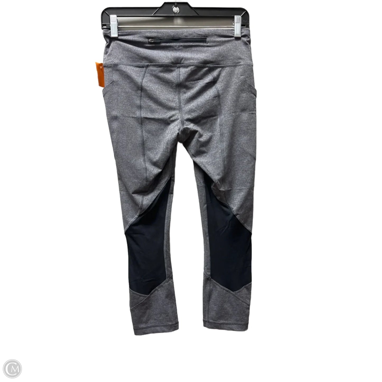 Athletic Leggings By Lululemon In Black & Grey, Size: 6