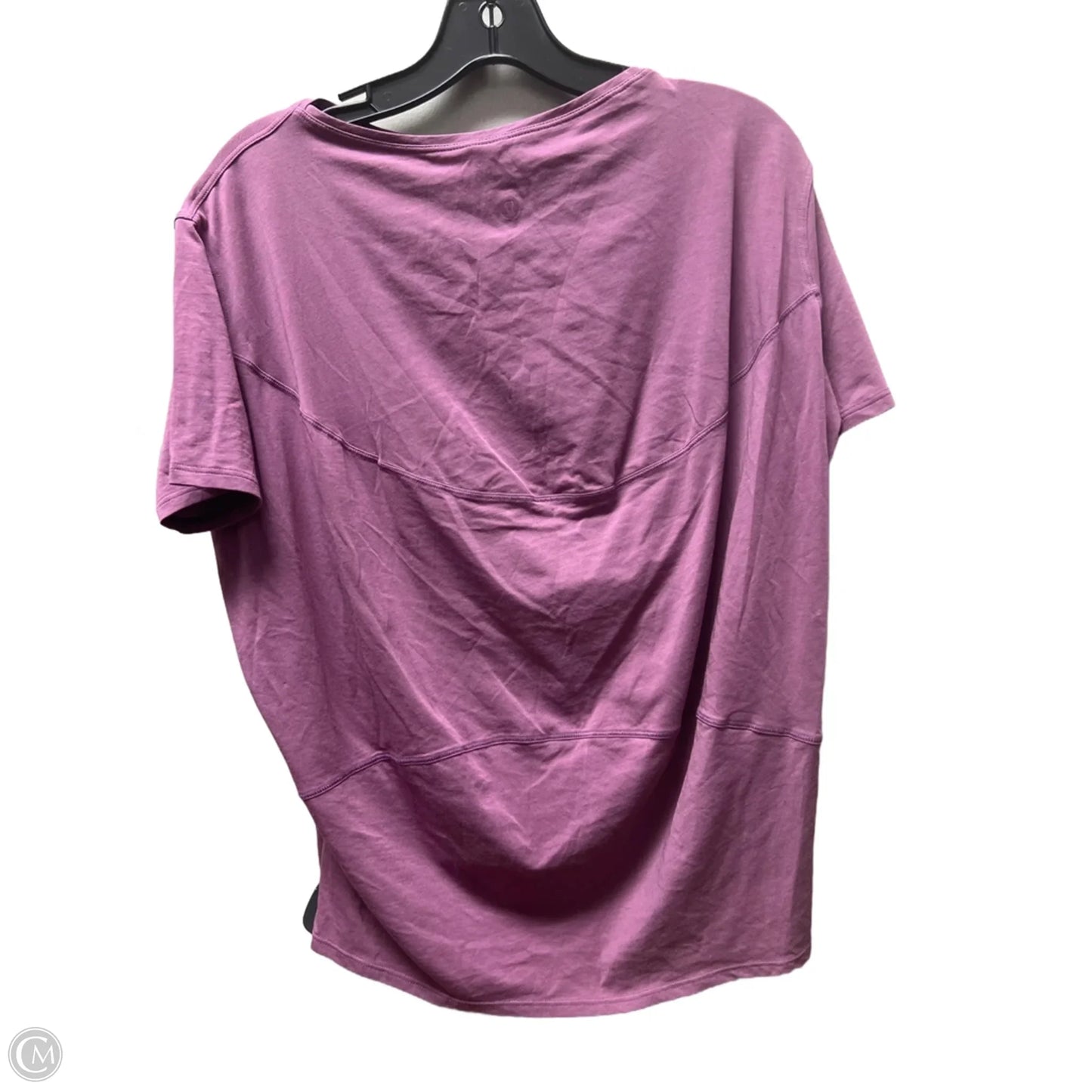 Athletic Top Short Sleeve By Lululemon In Purple, Size: 2