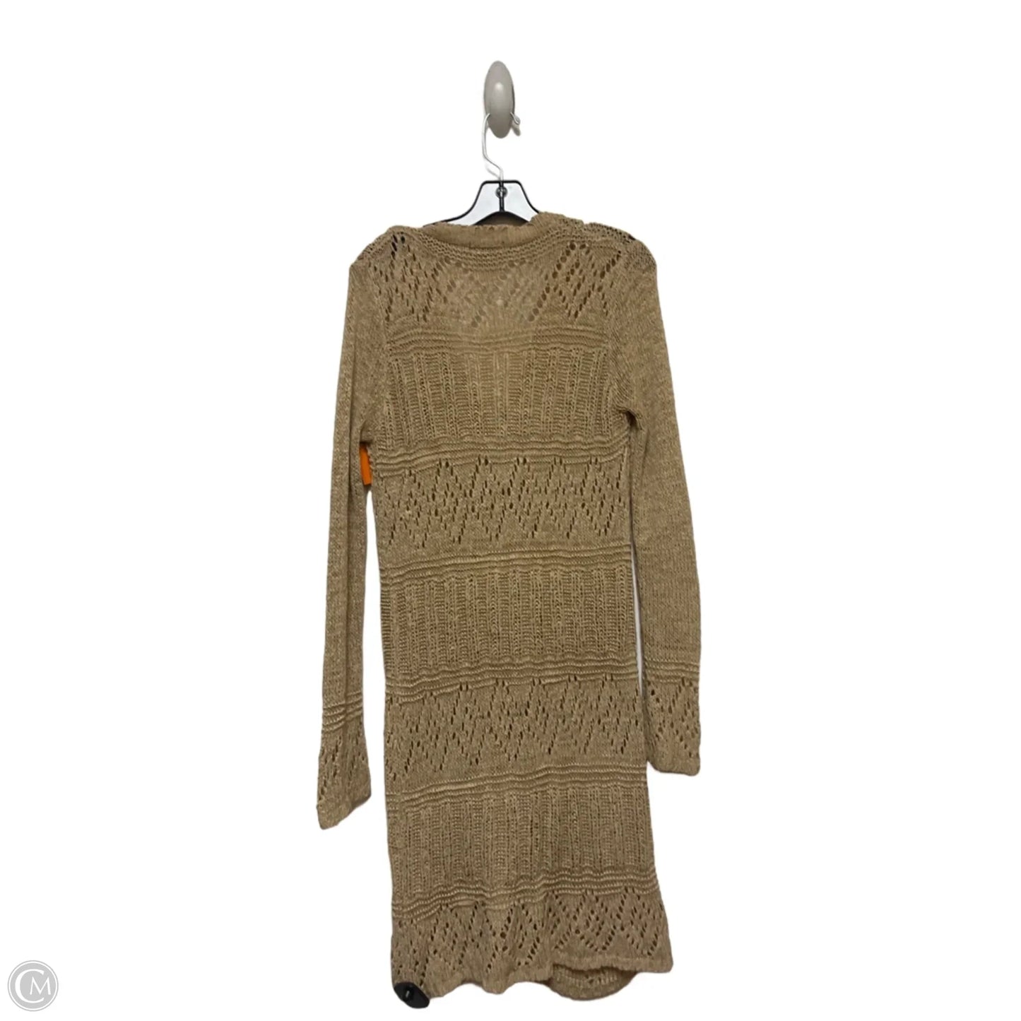 Sweater Cardigan By Bcbgmaxazria In Tan, Size: M