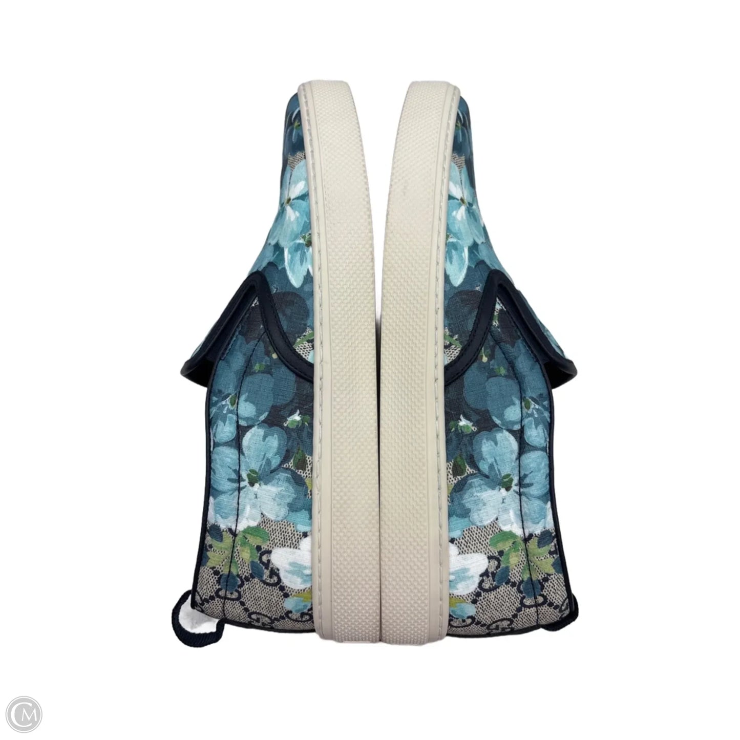 Shoes Luxury Designer By Gucci In Blue, Size: 9.5