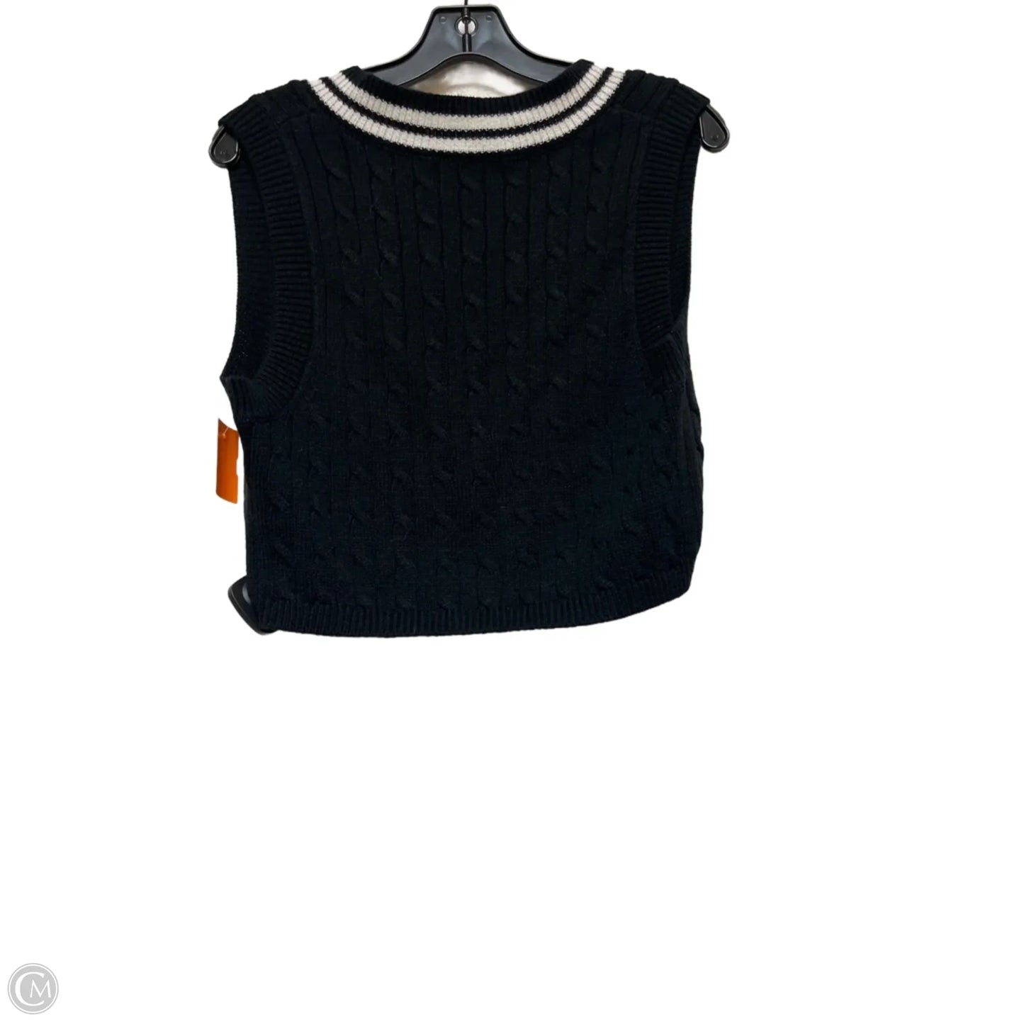 Top Sleeveless By Forever 21 In Black & White, Size: L