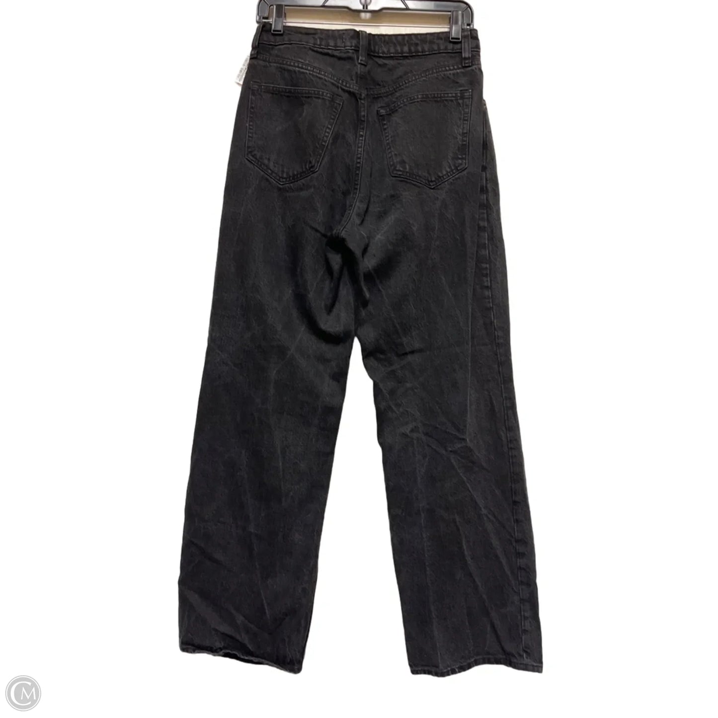 Jeans Straight By Abercrombie And Fitch In Black Denim, Size: 4