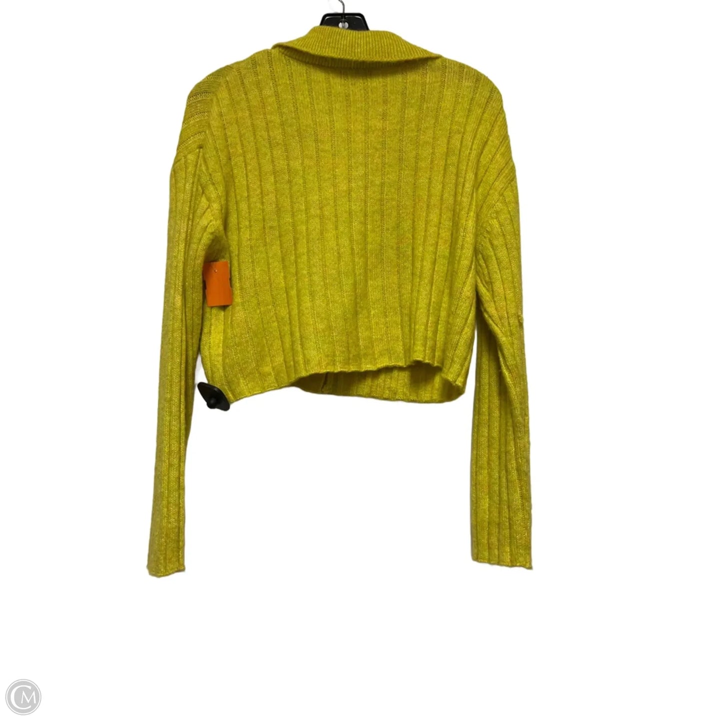 Sweater Cardigan By Wild Fable In Chartreuse, Size: S