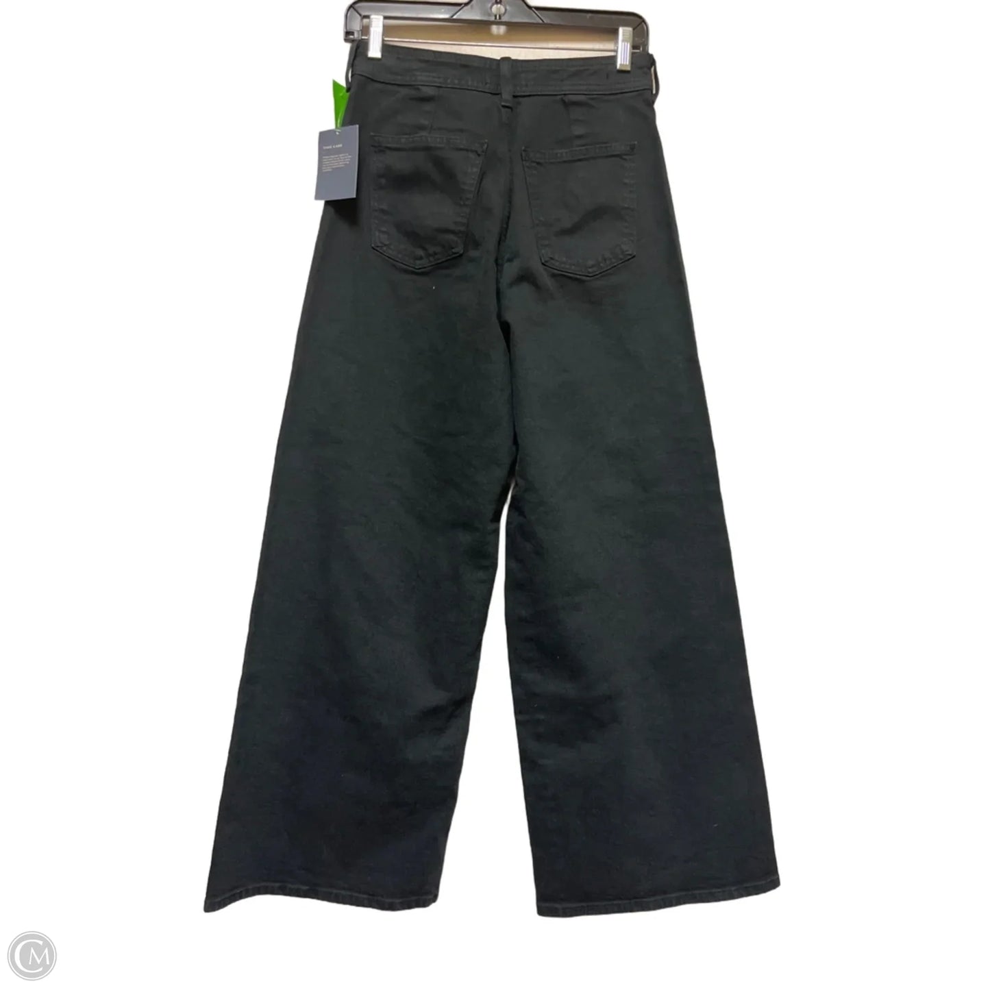 Jeans Wide Leg By Universal Thread In Black Denim, Size: 4