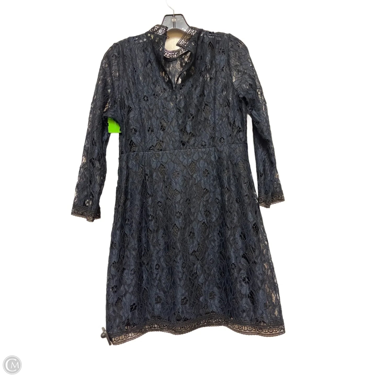 Dress Casual Short By Zara Basic In Black & Blue, Size: L