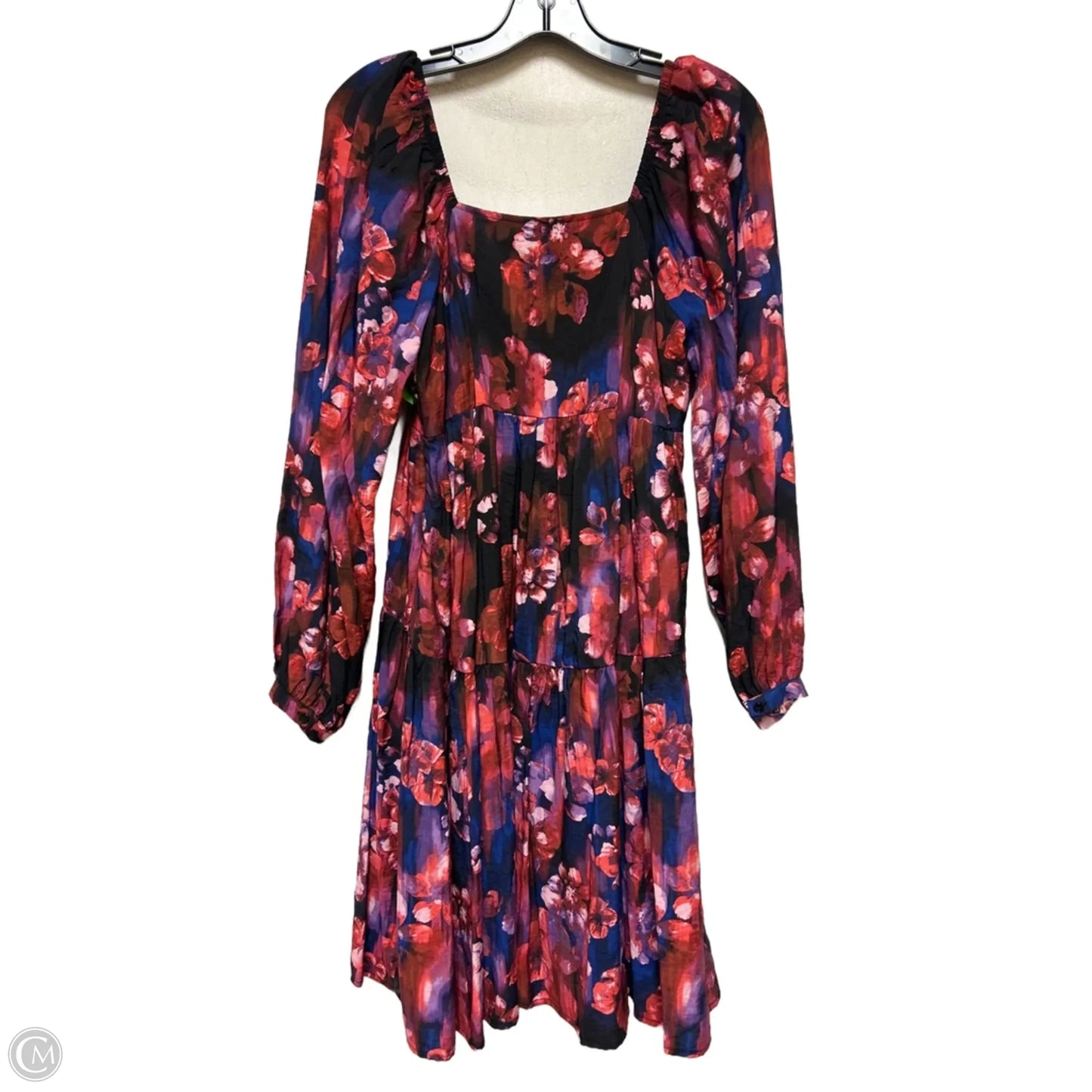 Dress Casual Short By Vero Moda In Black & Purple, Size: S