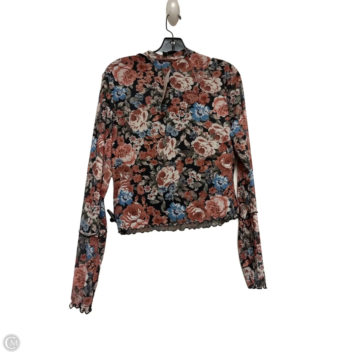 Top Long Sleeve By Prettygarden In Floral Print, Size: L