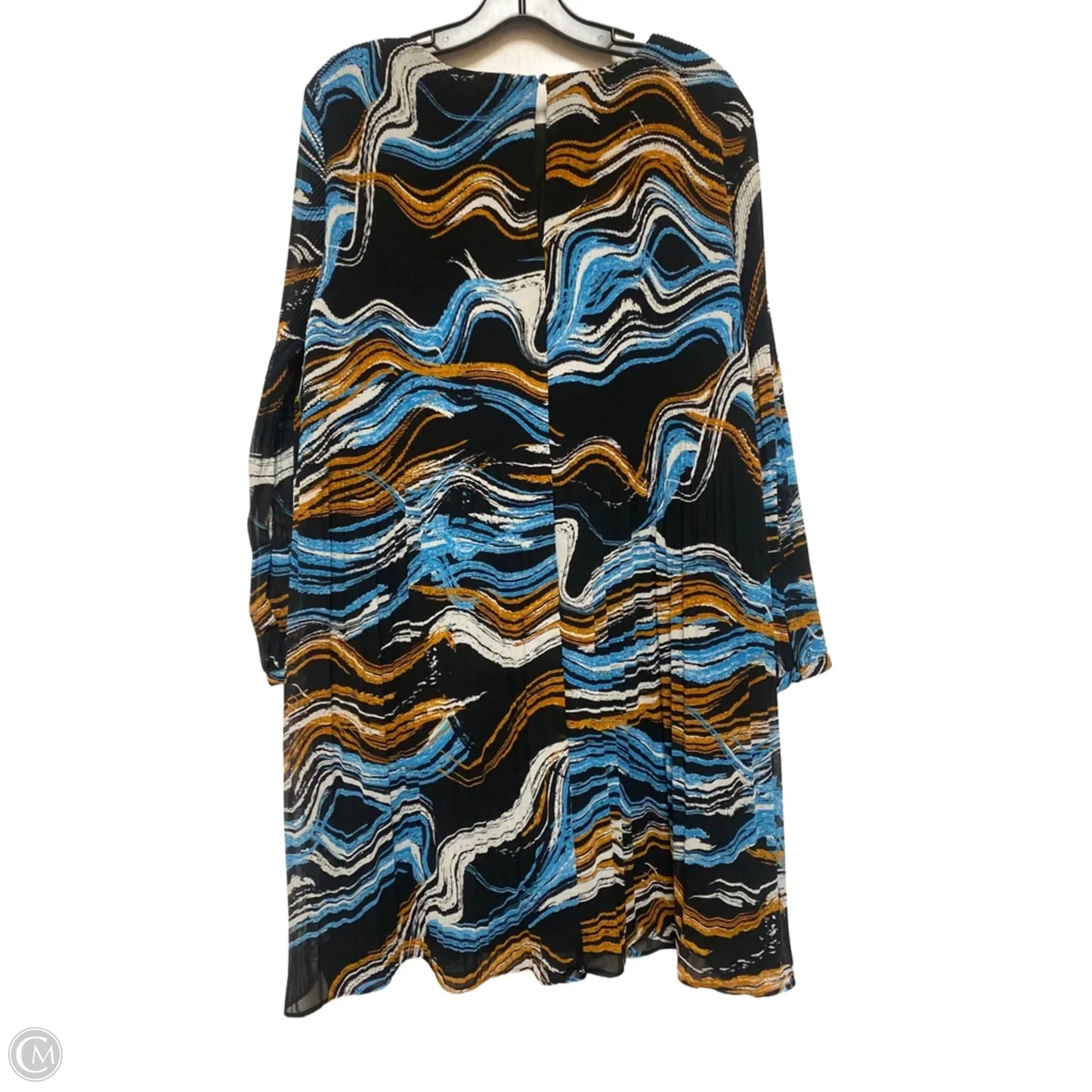 Dress Casual Short By Nine West Apparel In Black & Blue, Size: Xl