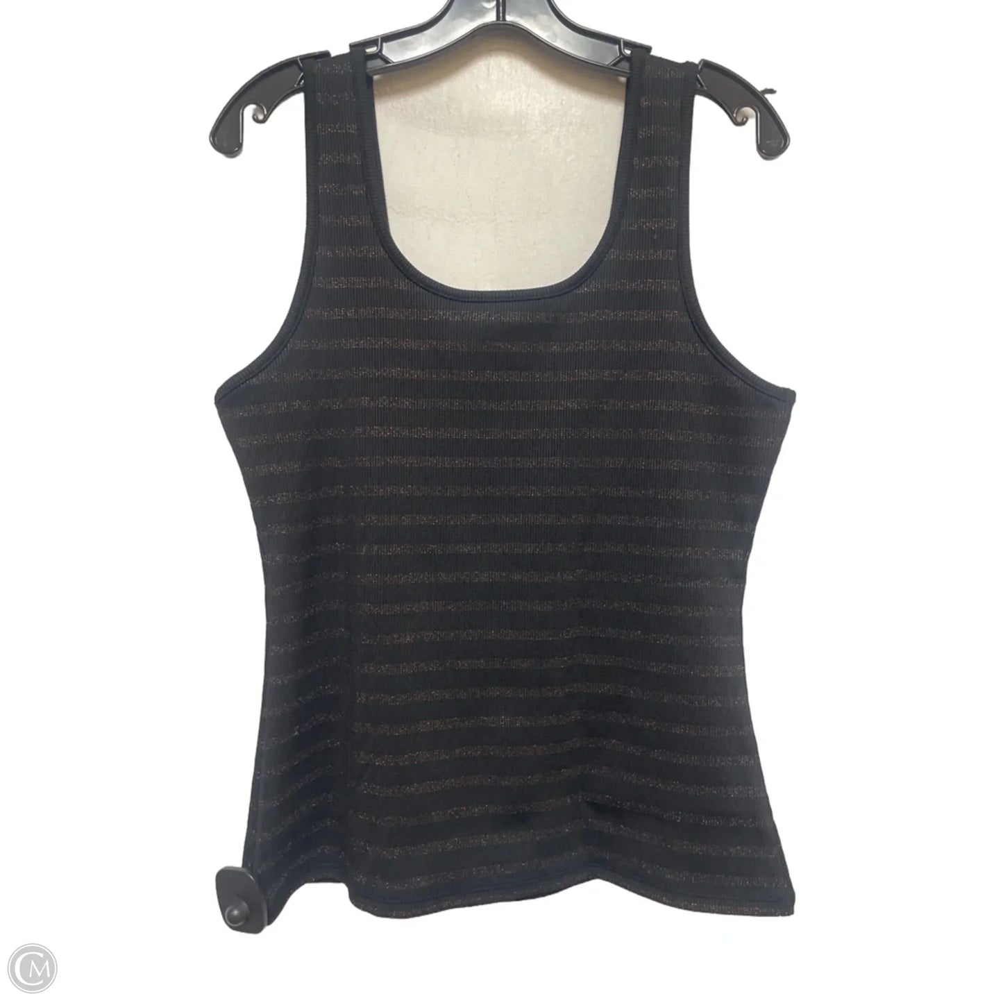 Top Sleeveless By White House Black Market In Black & Gold, Size: L