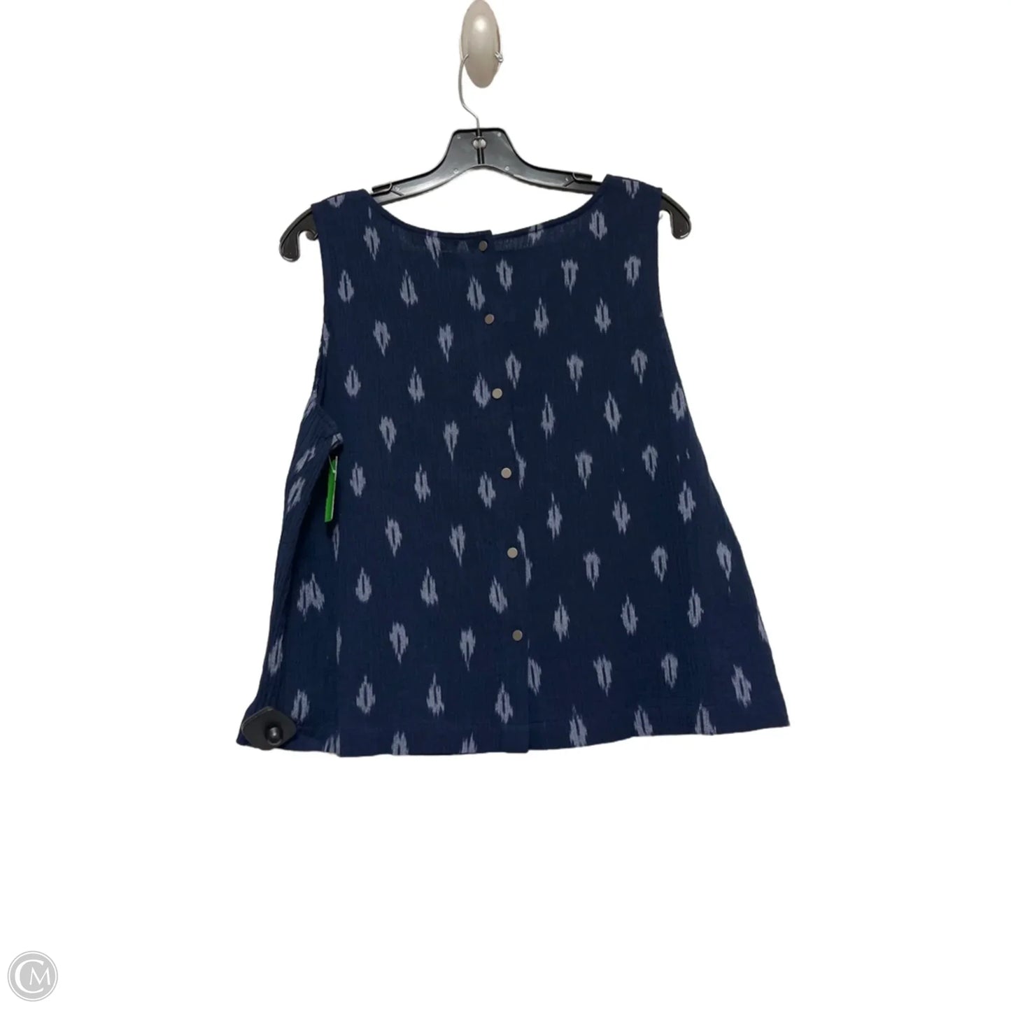Top Sleeveless By Eileen Fisher In Navy, Size: Lp