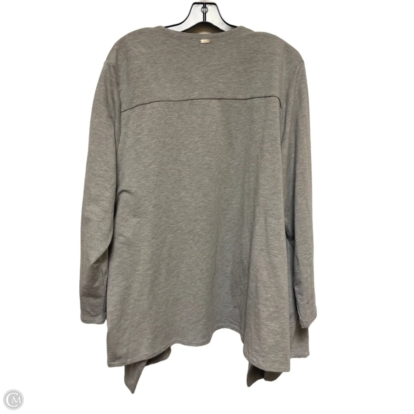 Cardigan By Calvin Klein In Grey, Size: 2x