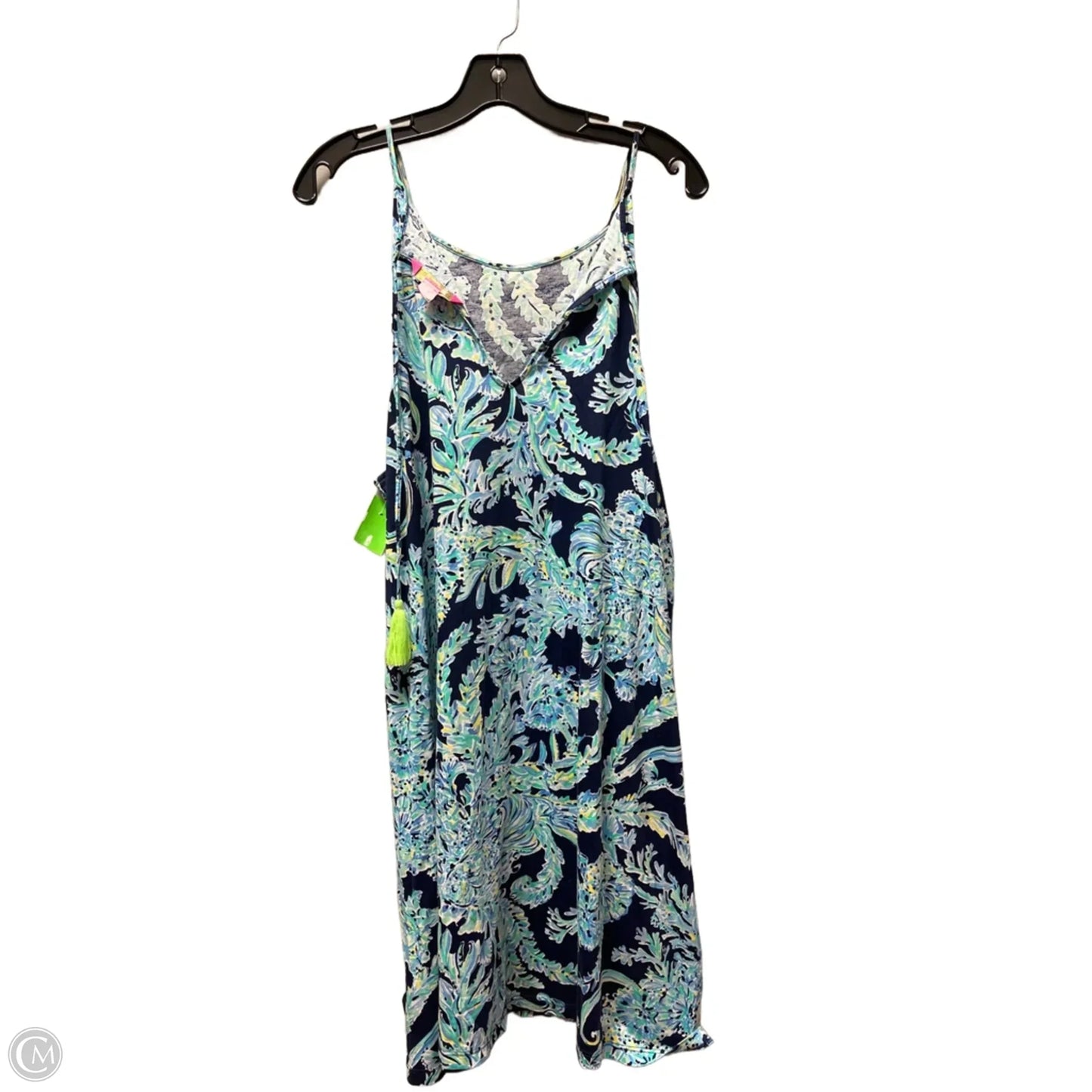 Dress Designer By Lilly Pulitzer In Blue & Green, Size: Xl