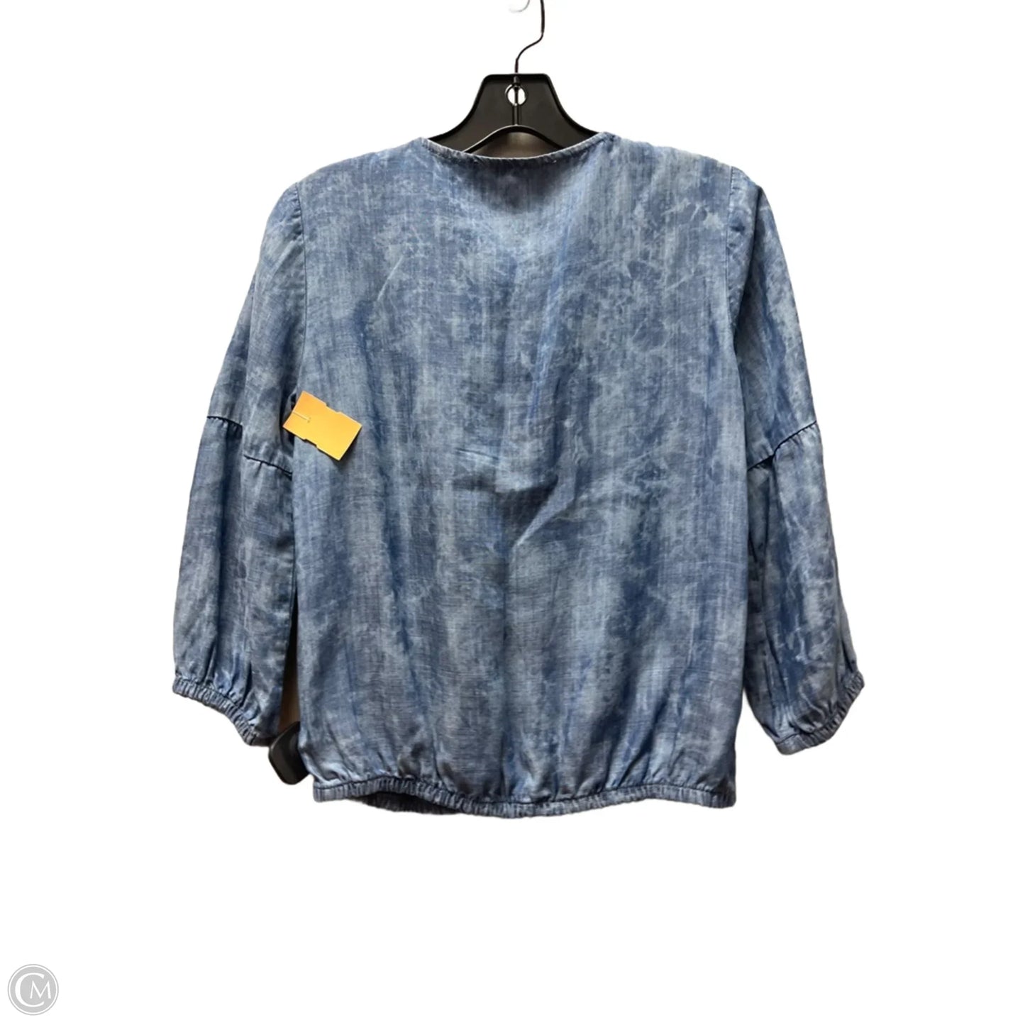 Top Long Sleeve By White House Black Market In Blue & Brown, Size: Xxs