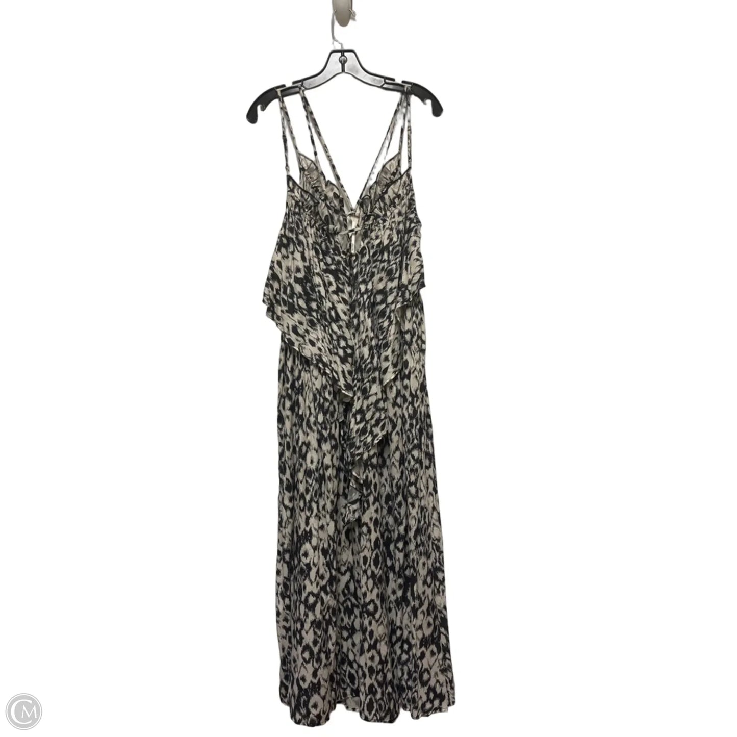 Dress Casual Maxi By Anthropologie In Black & Cream, Size: M