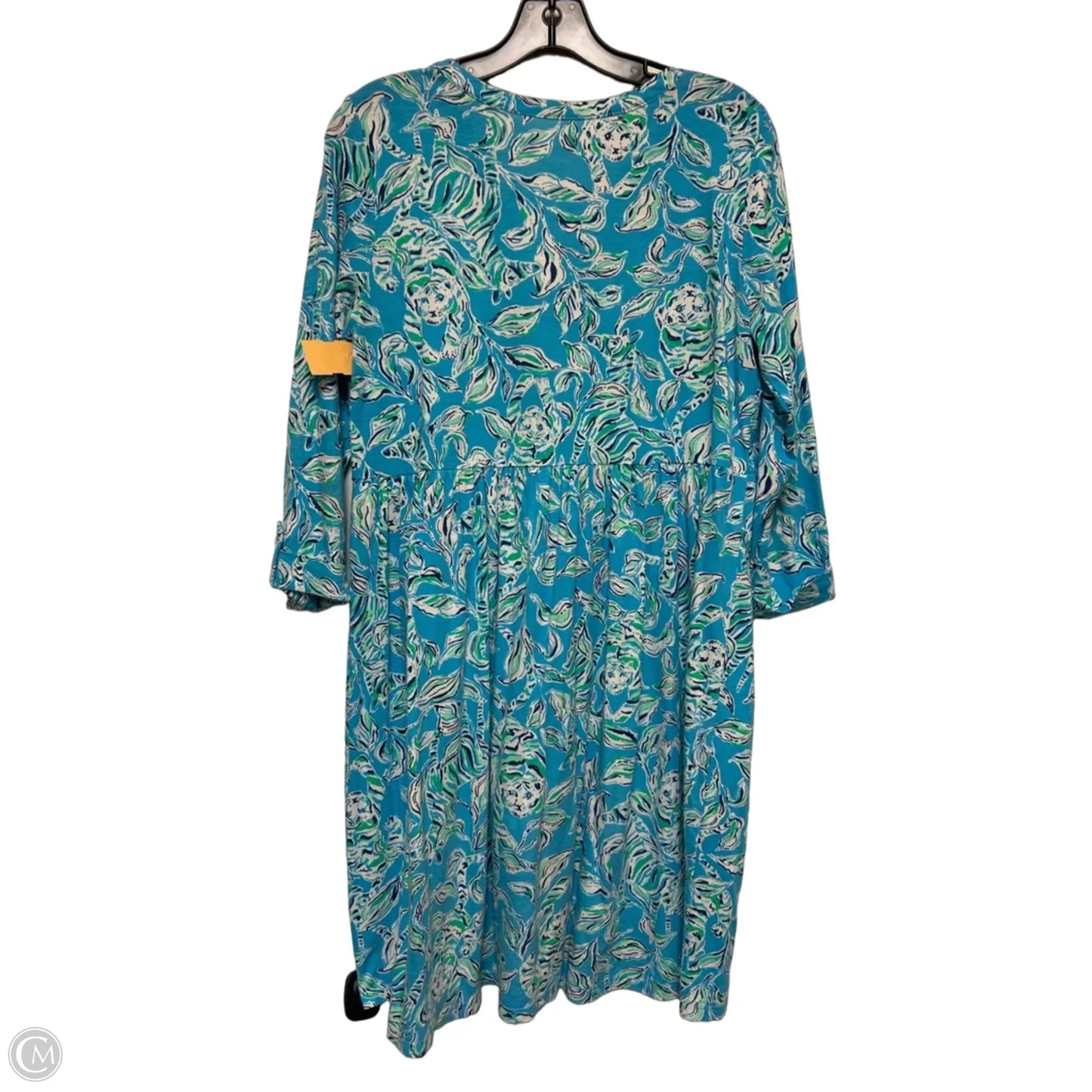 Dress Designer By Lilly Pulitzer In Blue & Green, Size: M