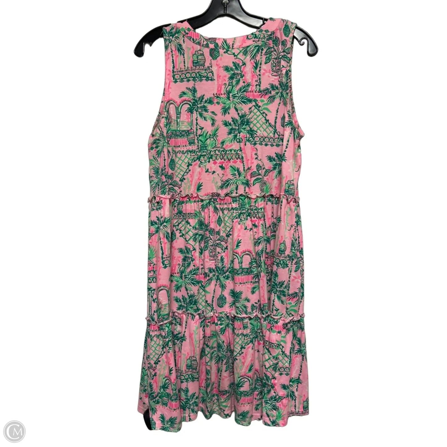 Dress Designer By Lilly Pulitzer In Green & Pink, Size: M