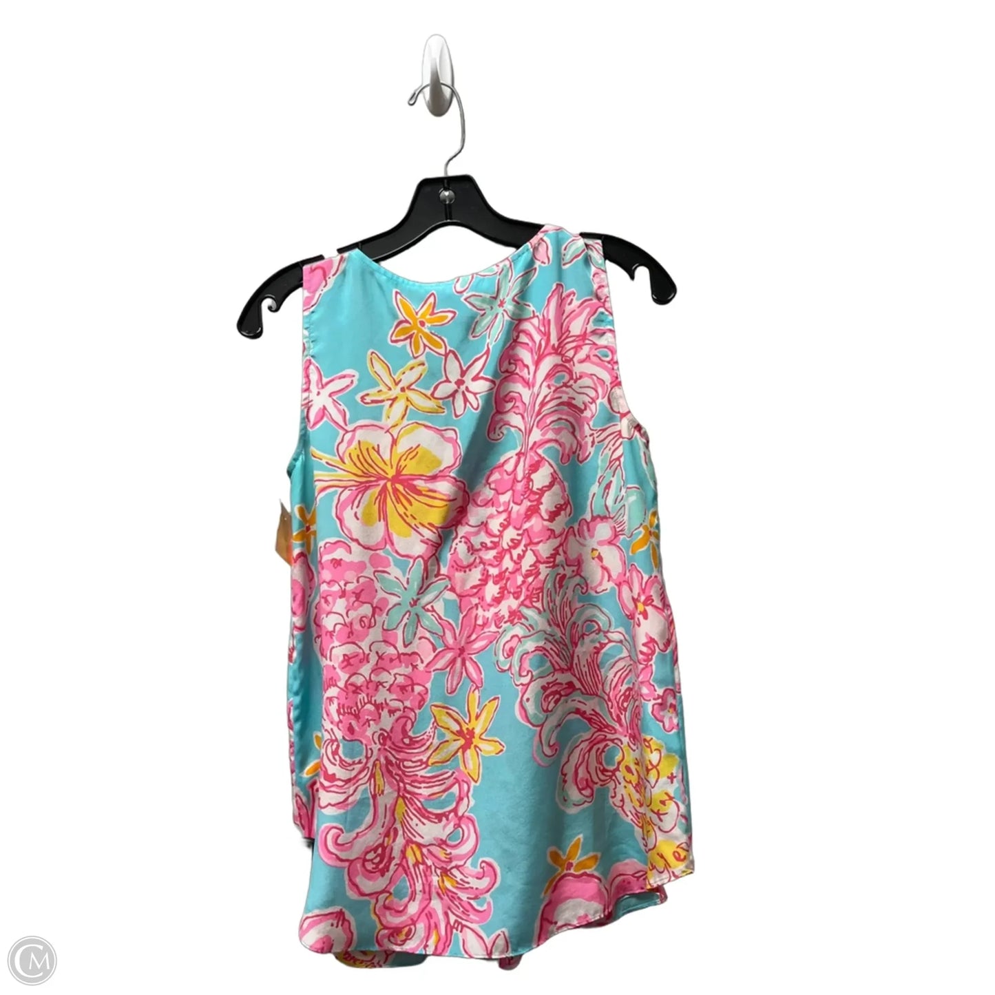 Top Sleeveless Designer By Lilly Pulitzer In Floral Print, Size: S