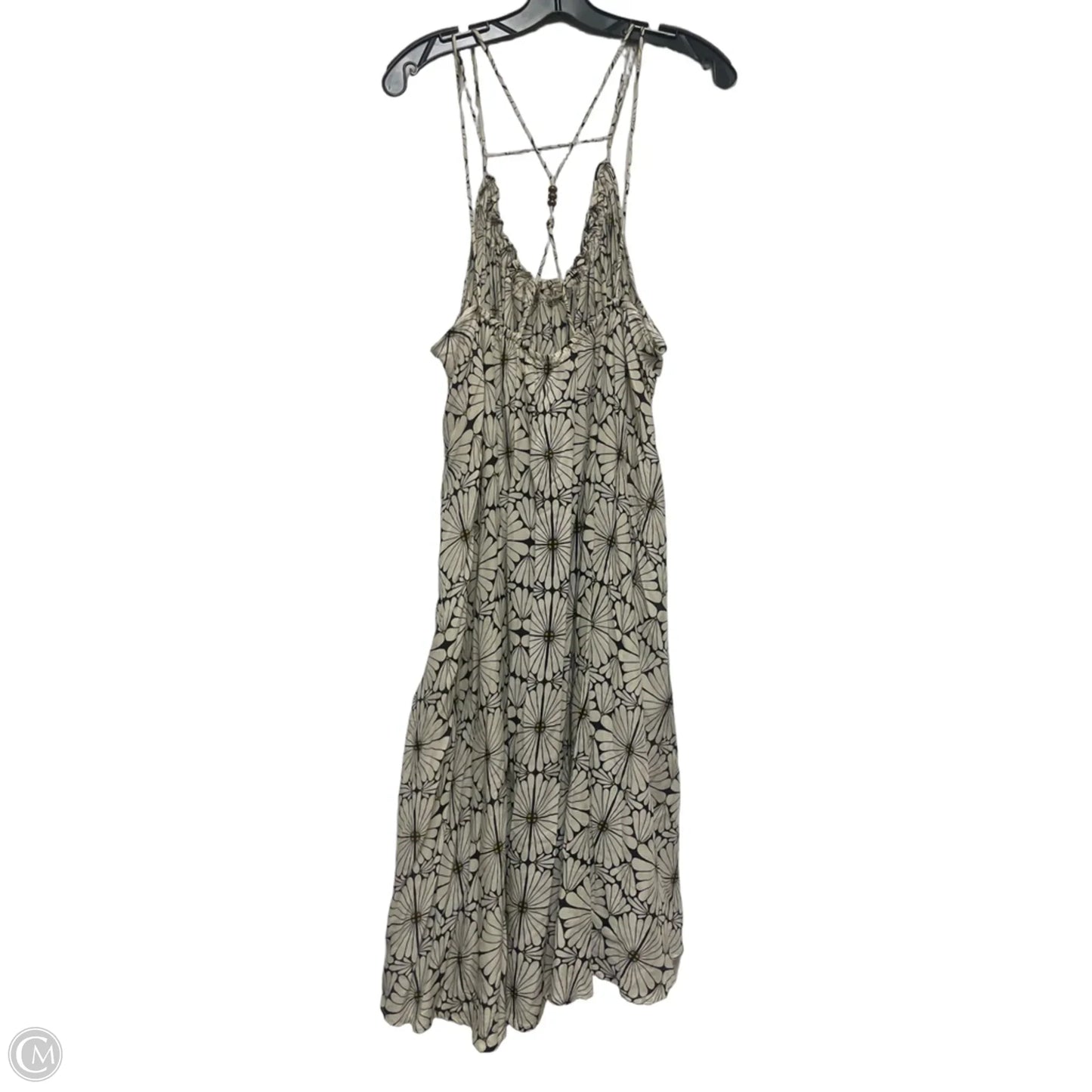 Dress Casual Maxi By Anthropologie In Black & Cream, Size: L